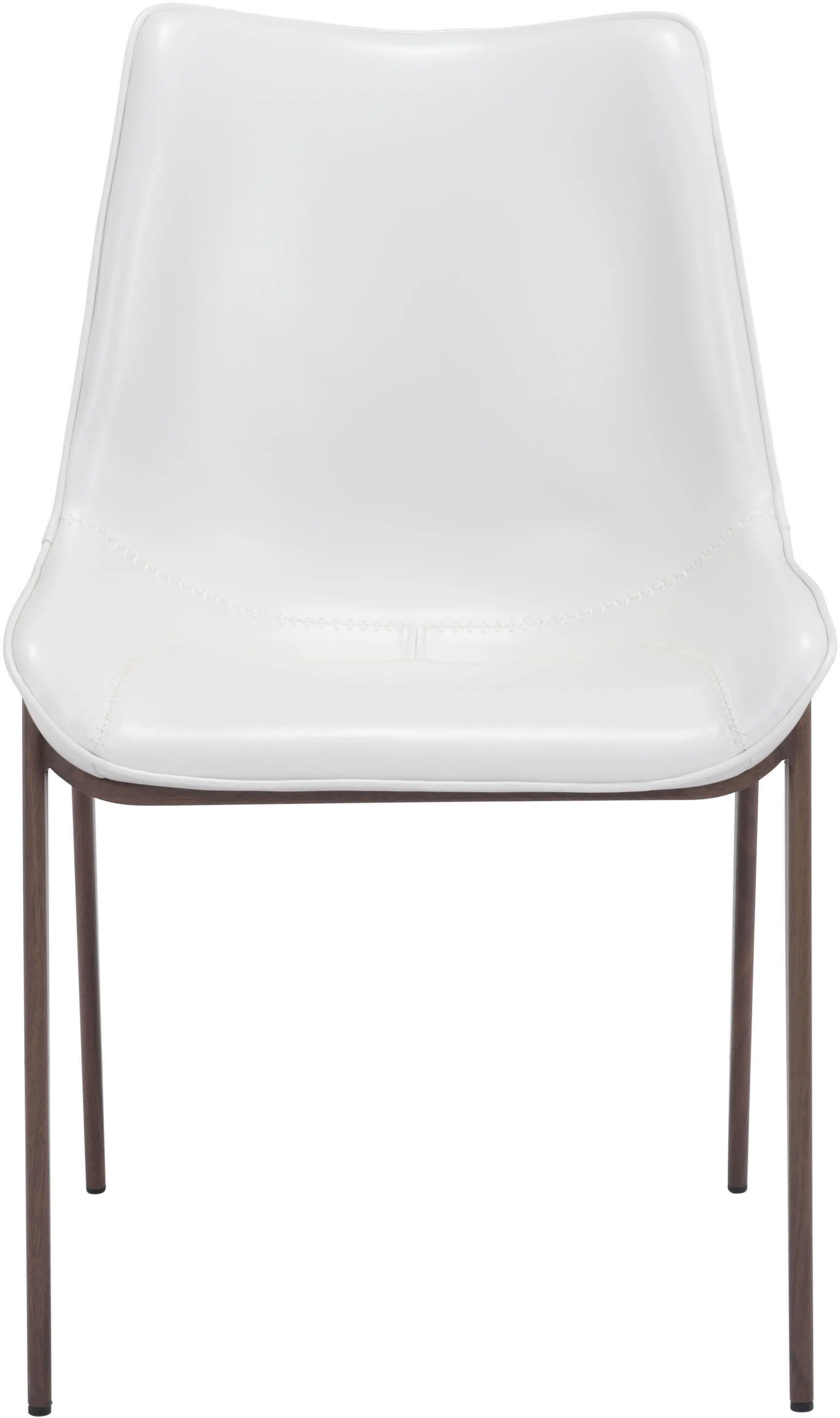 Magnus White and Walnut Dining Room Chair, Set of 2-4