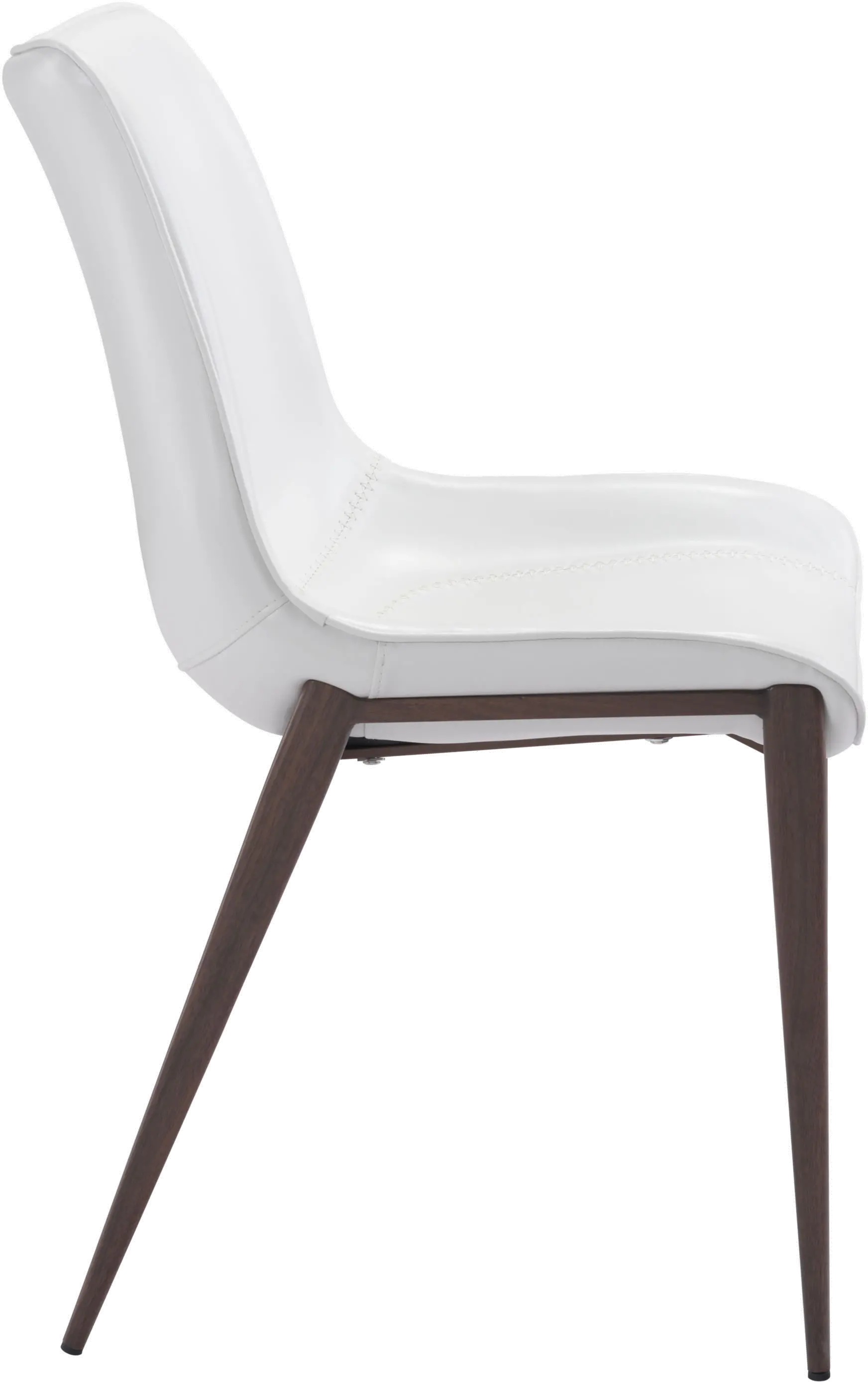 Magnus White and Walnut Dining Room Chair, Set of 2-5