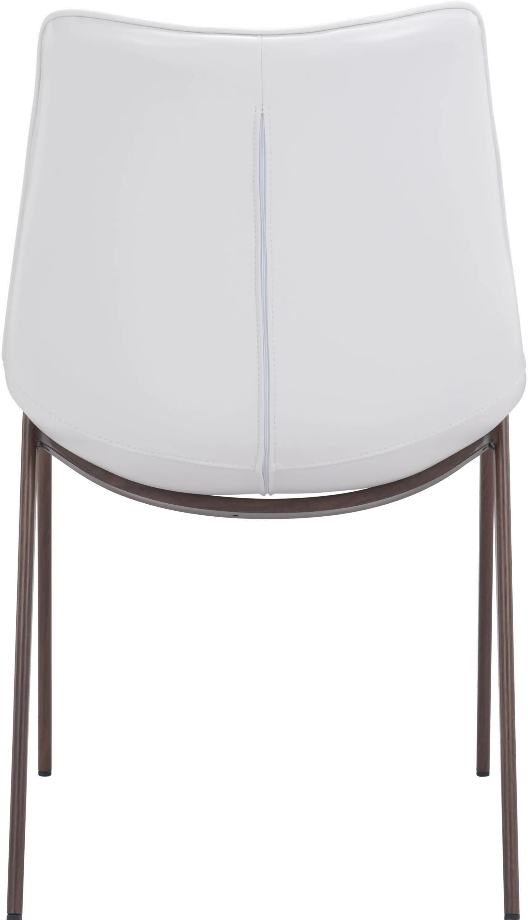 Magnus White and Walnut Dining Room Chair, Set of 2-6