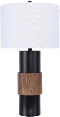 Wood Band Table Lamp