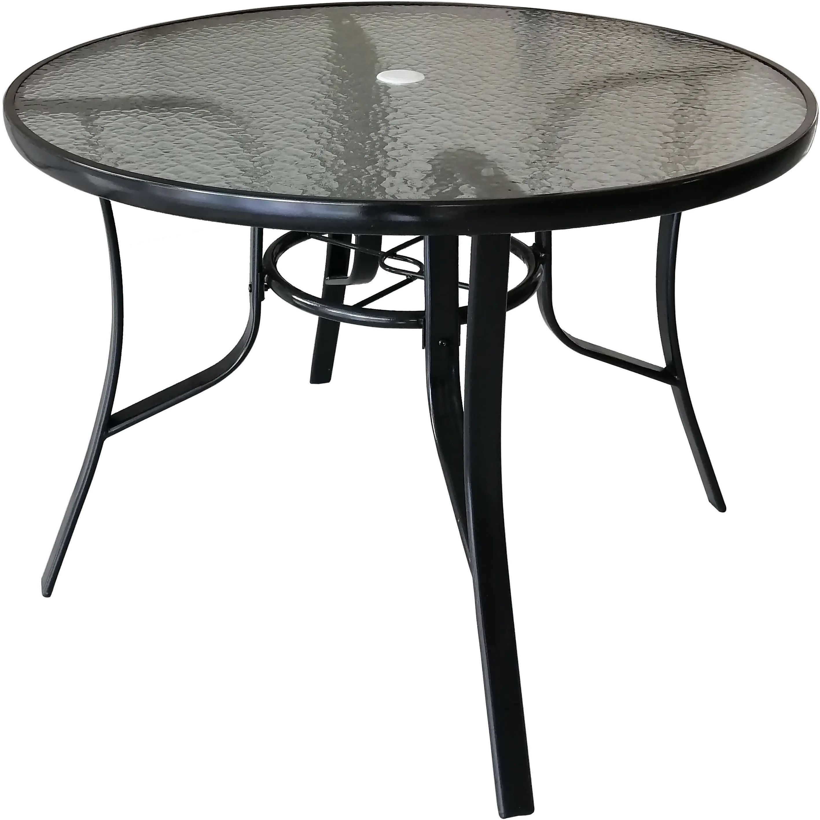 Bali Black Glass Patio Table-2