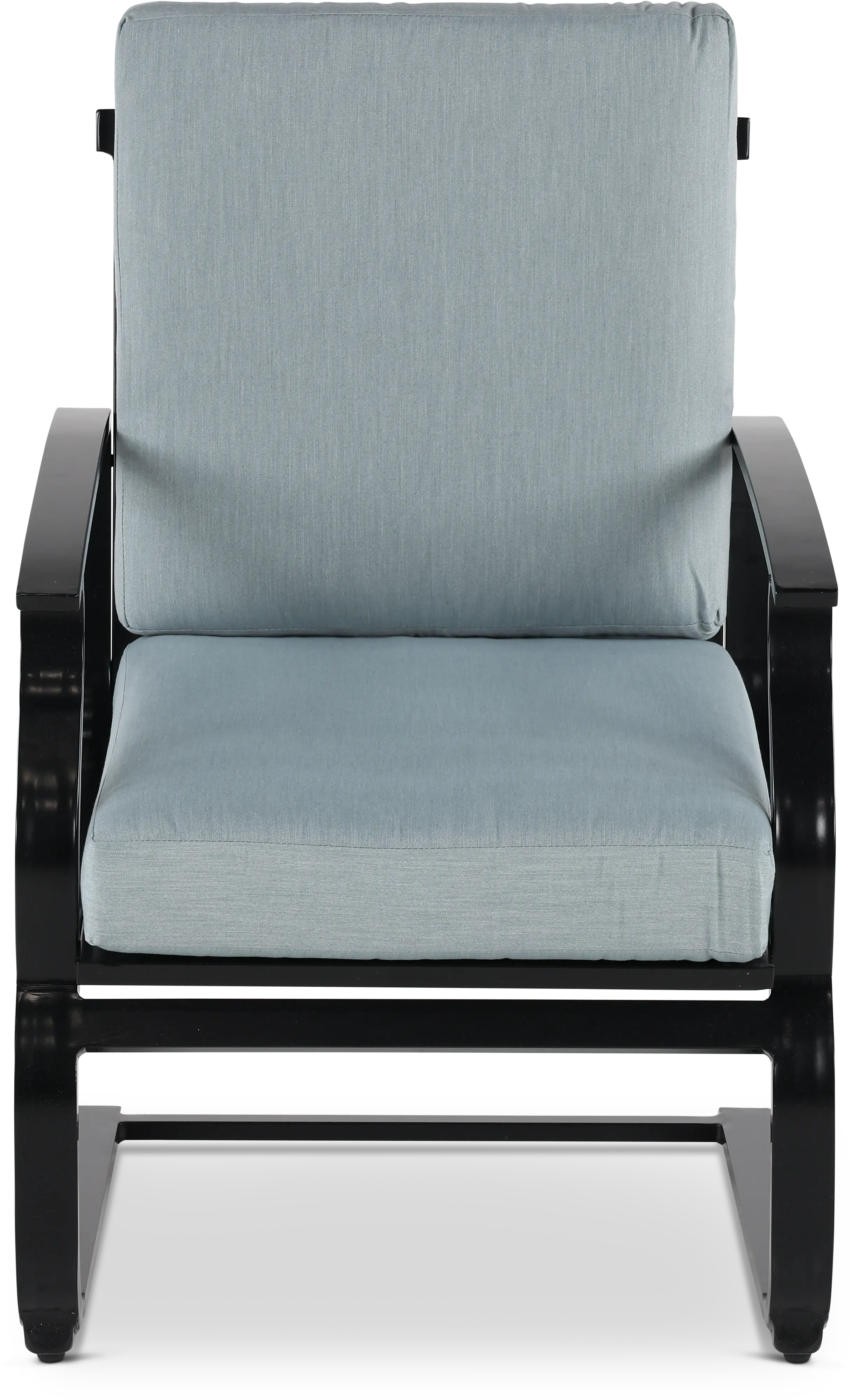 Sea Breeze Black Patio Spring Chair-2
