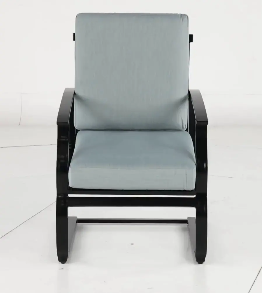 Sea Breeze Black Patio Spring Chair-9