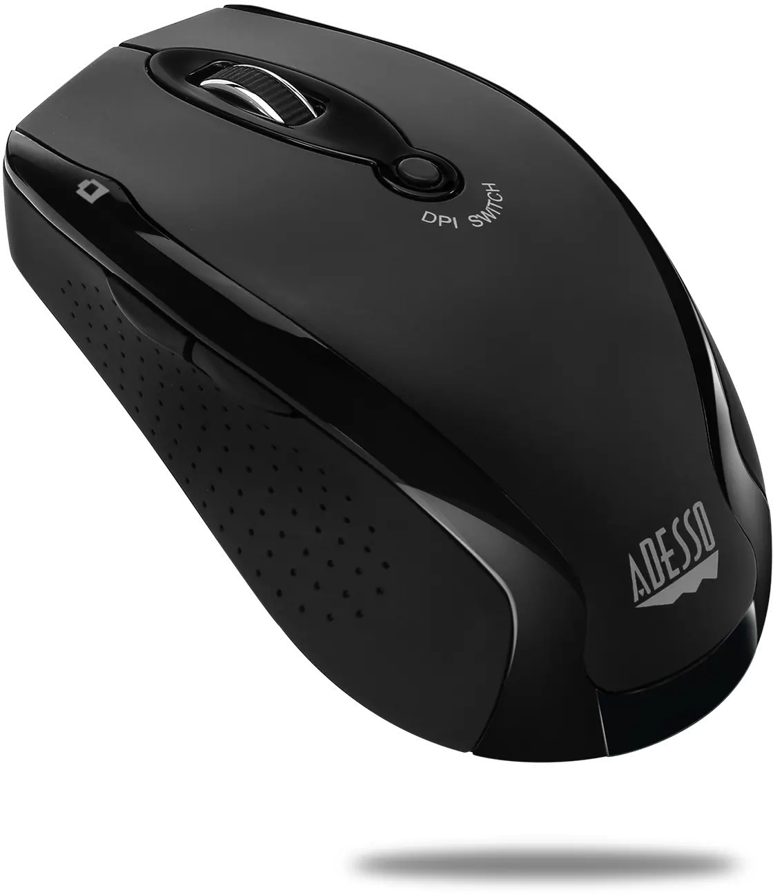 iMOUSE-M20 BLACK Adesso Black Wireless Ergonomic Optical Mouse - iMouse M20-3