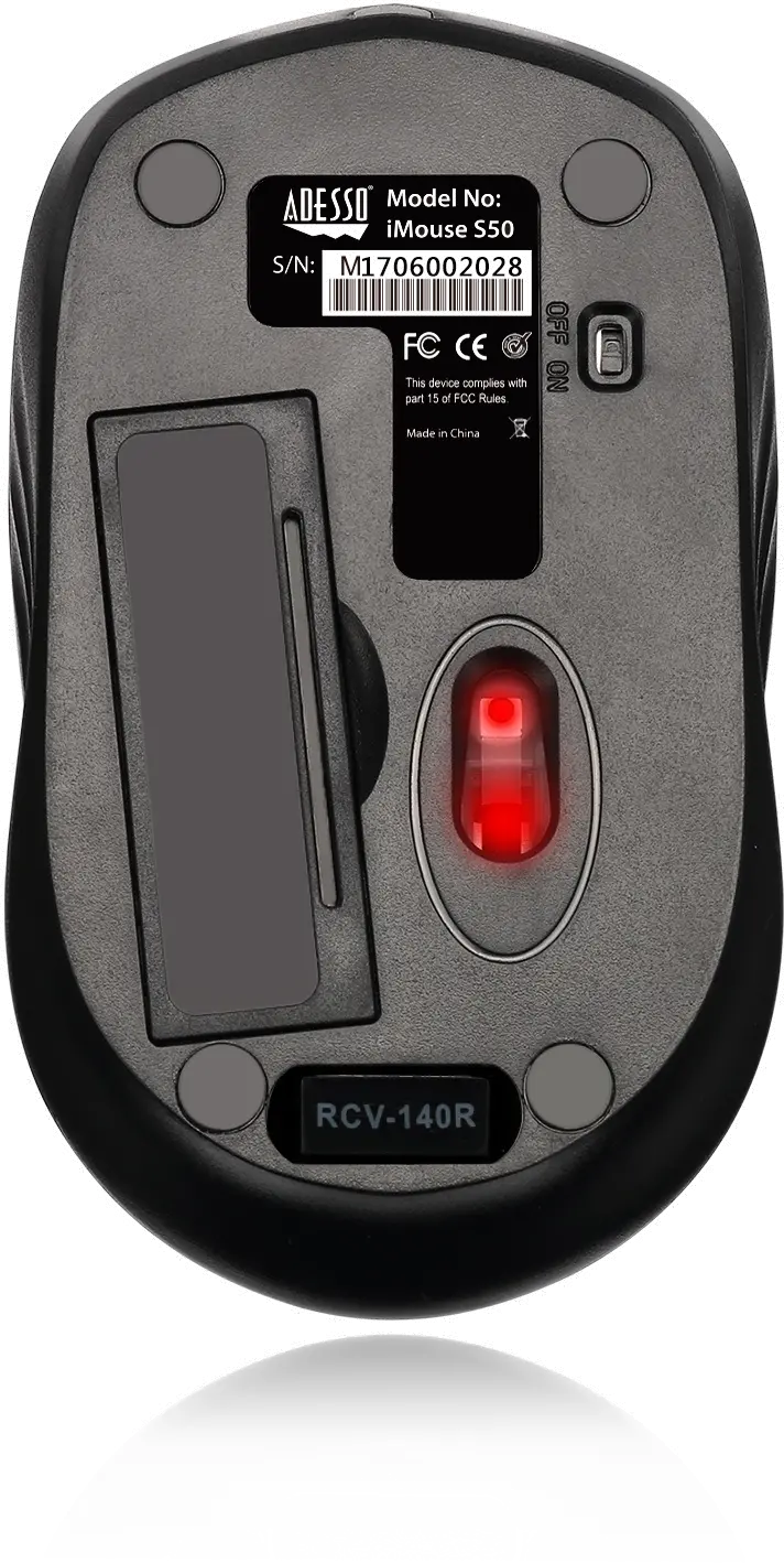 iMOUSE-S50 BLACK Adesso Black Wireless iMouse - S50-6