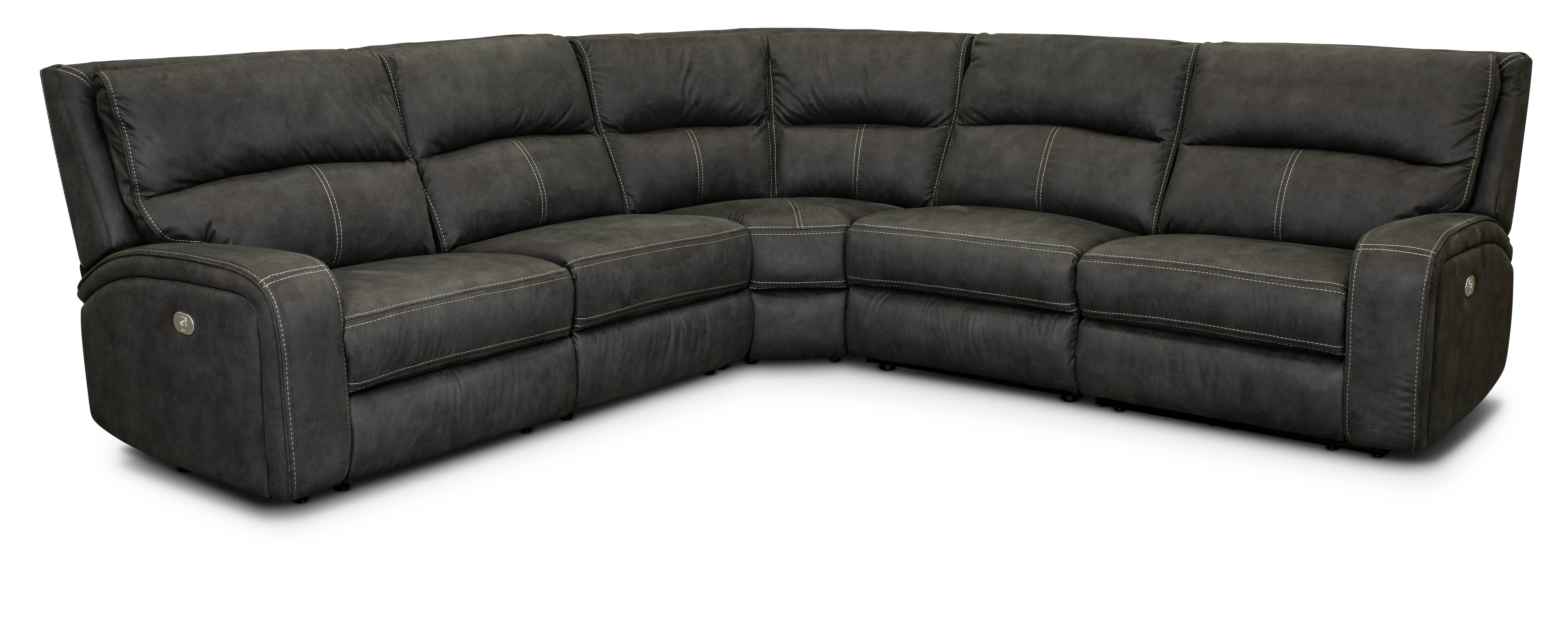 Star Dark Gray Gray 5 Piece Power Reclining Sectional-1