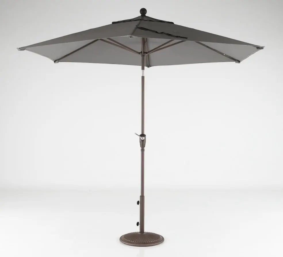 Charcoal Gray 9' Tilt Umbrella-10