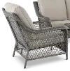 Essen II Gray Wicker 4 Piece Patio Set-5