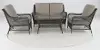 Essen II Gray Wicker 4 Piece Patio Set-8
