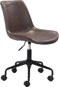 Mid-century Modern Brown Office Chair