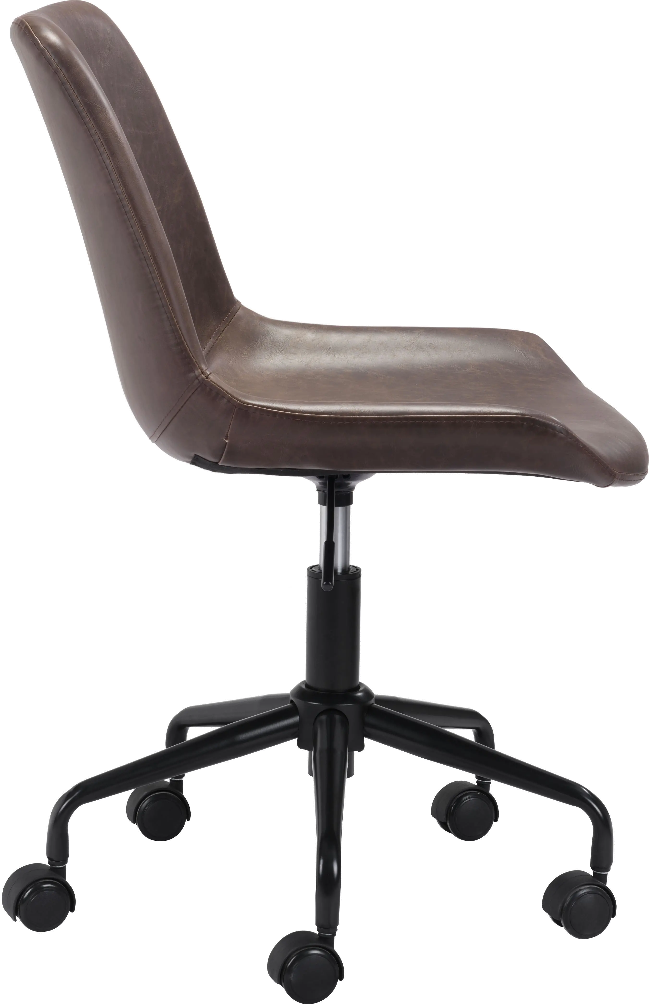 Mid-century Modern Brown Office Chair-3