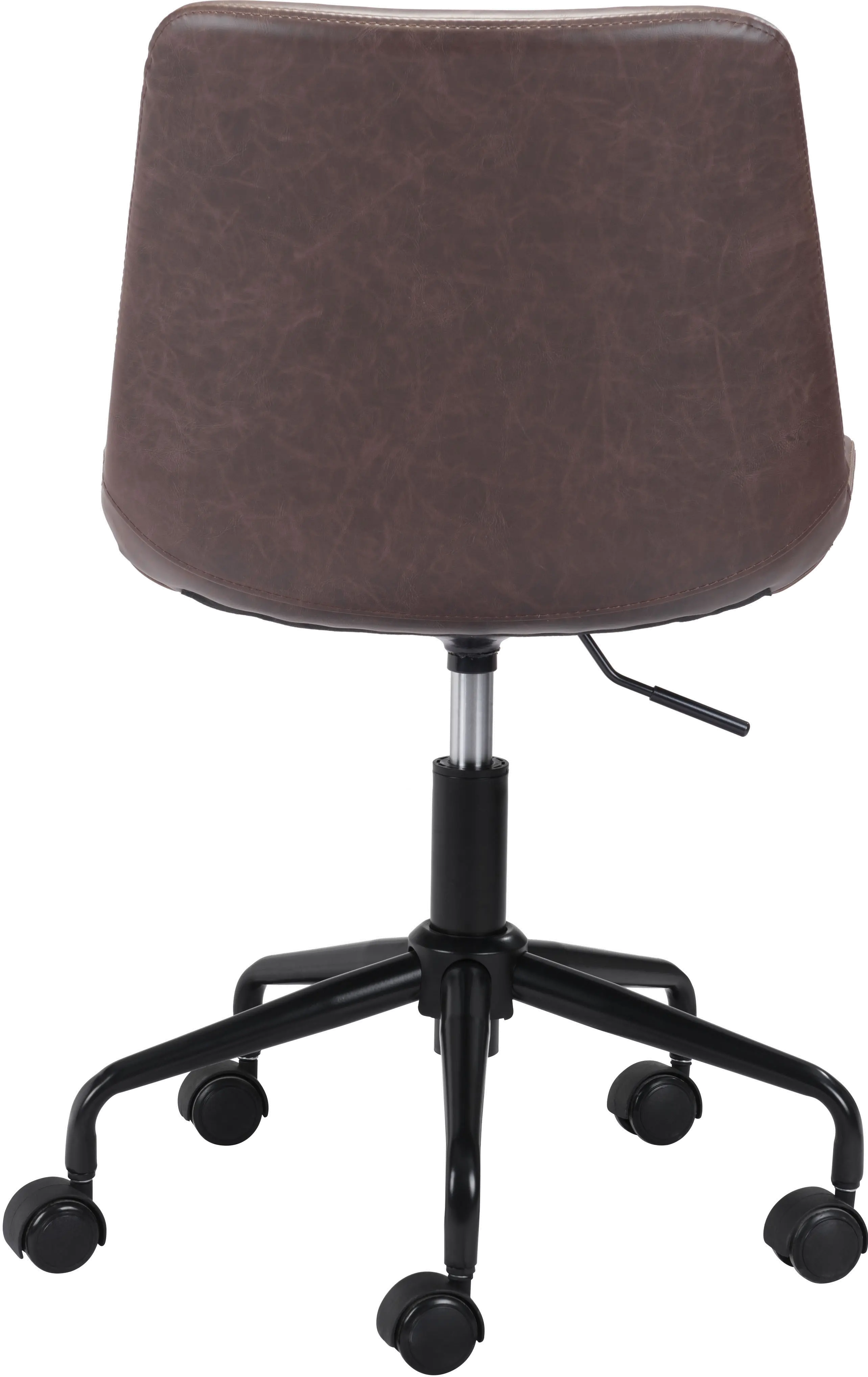 Mid-century Modern Brown Office Chair-4