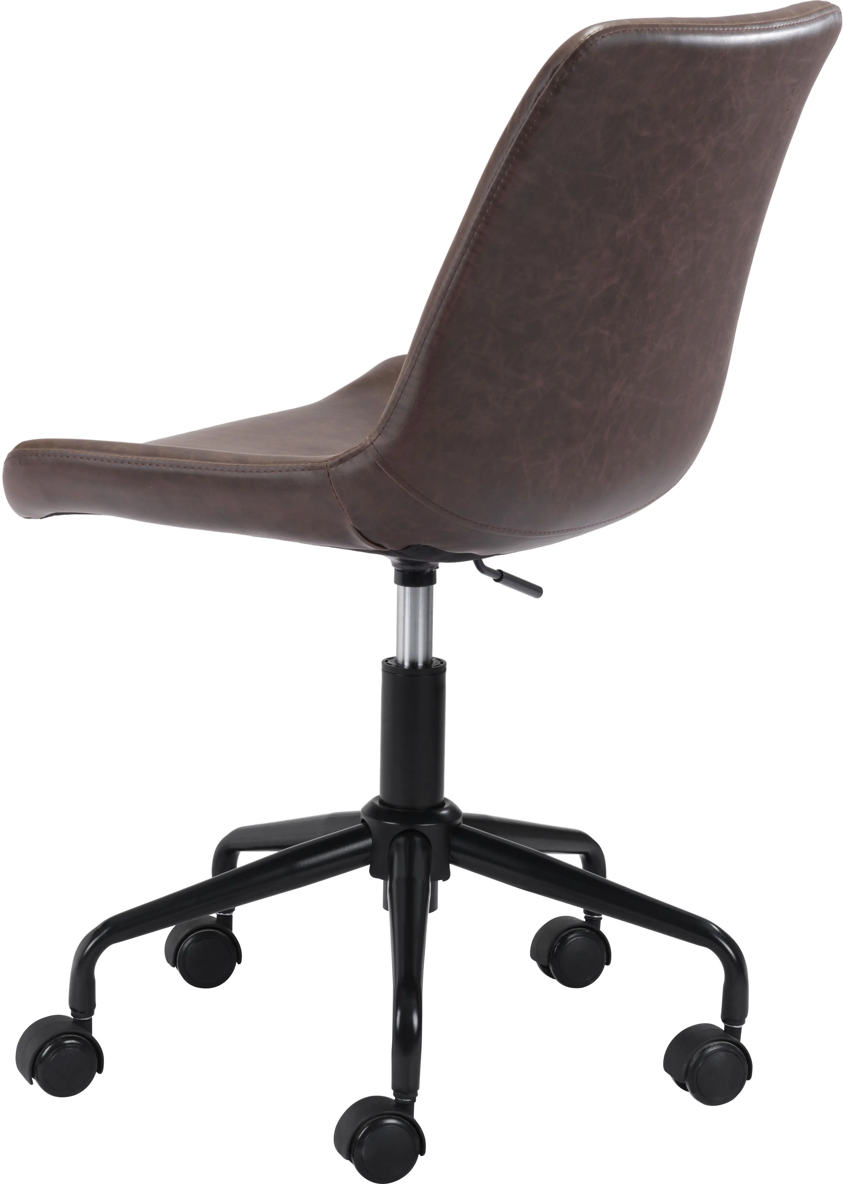 Mid-century Modern Brown Office Chair-5
