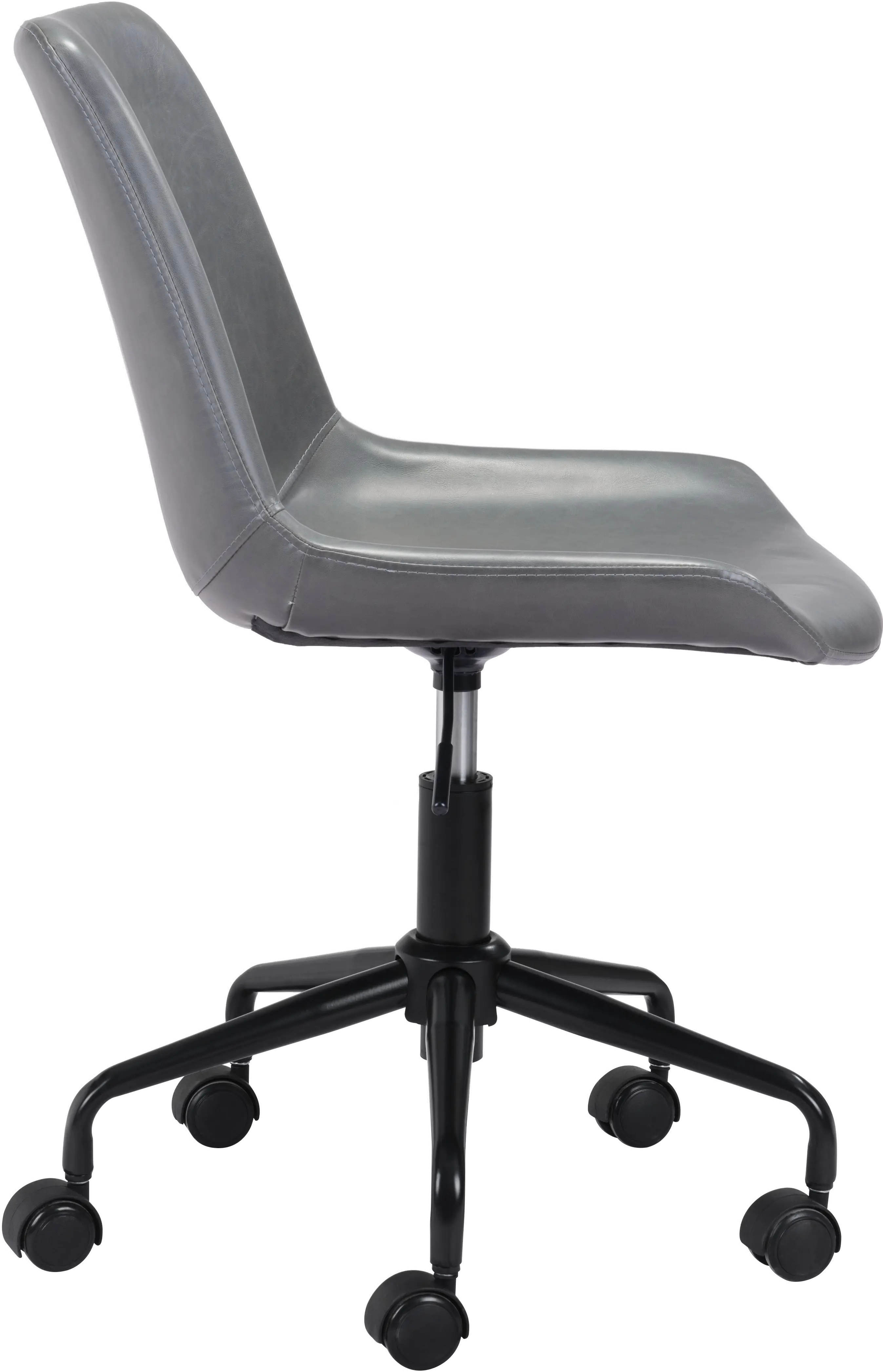 Byron Mid-century Modern Gray Office Chair-3