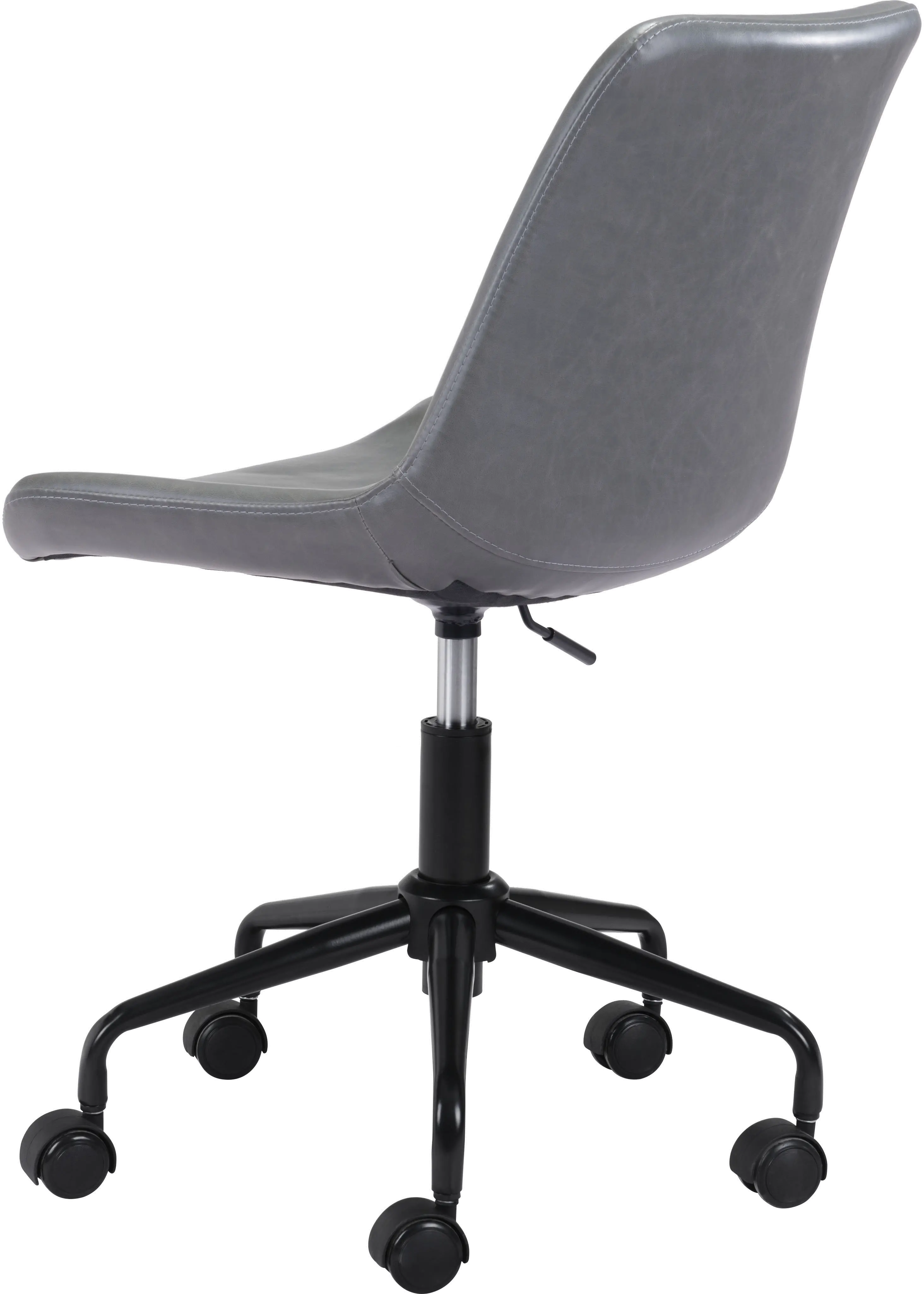 Byron Mid-century Modern Gray Office Chair-5