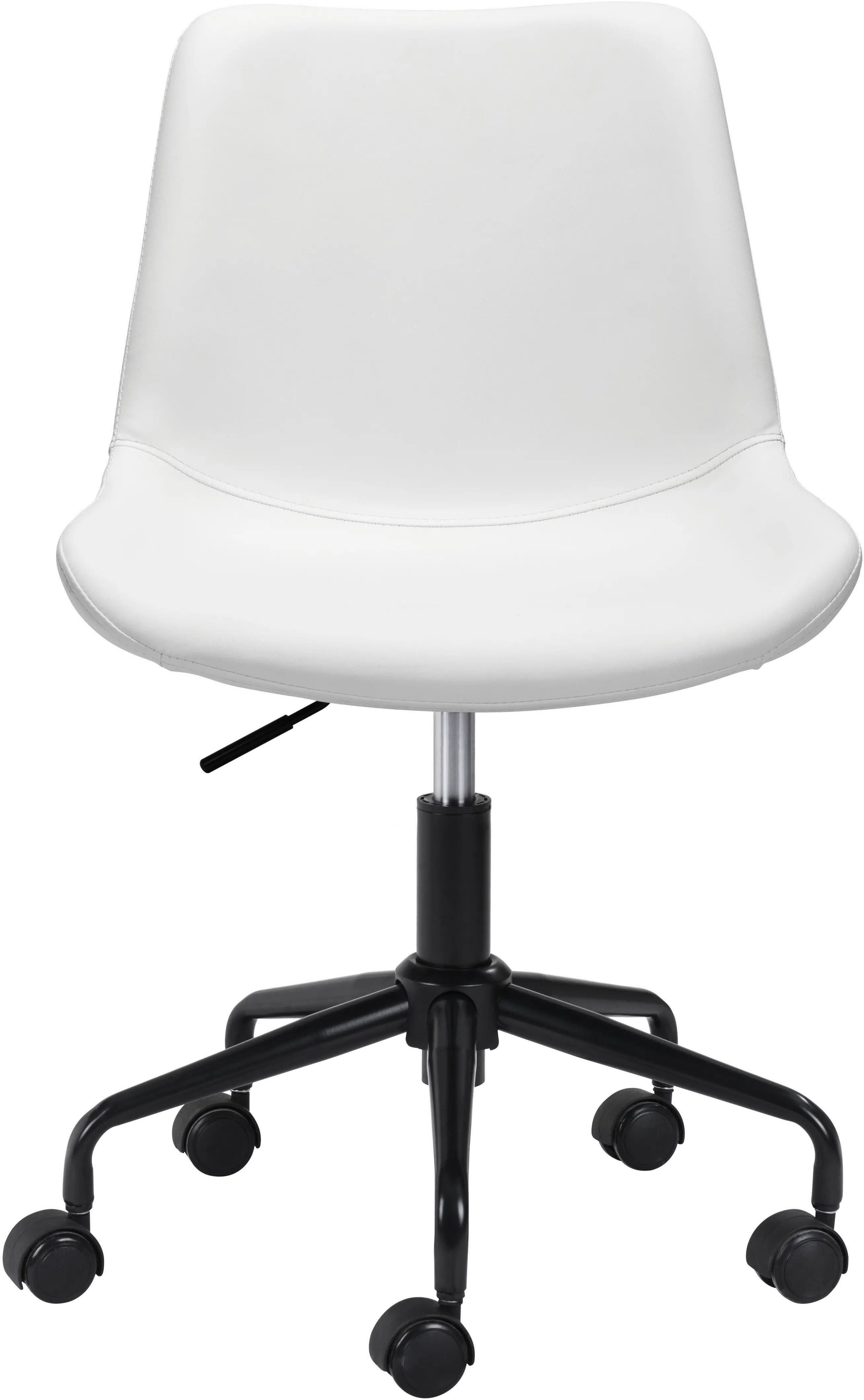 Byron Mid-Century Modern White Office Chair-6