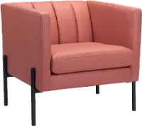 Jess Mid Century Modern Rust Accent Chair