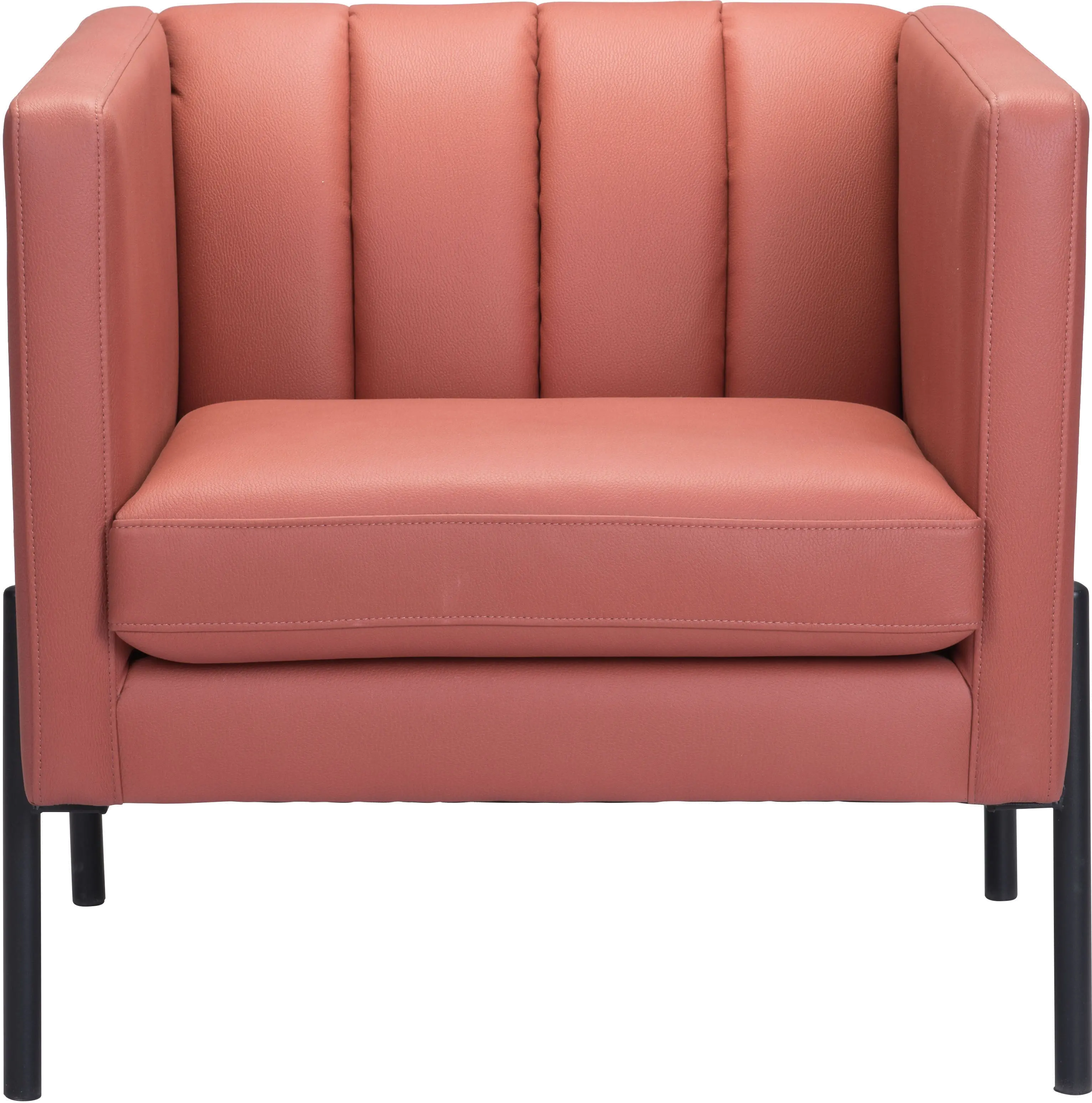 Jess Mid Century Modern Rust Accent Chair-6