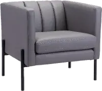 Mid Century Modern Gray Accent Chair - Jess