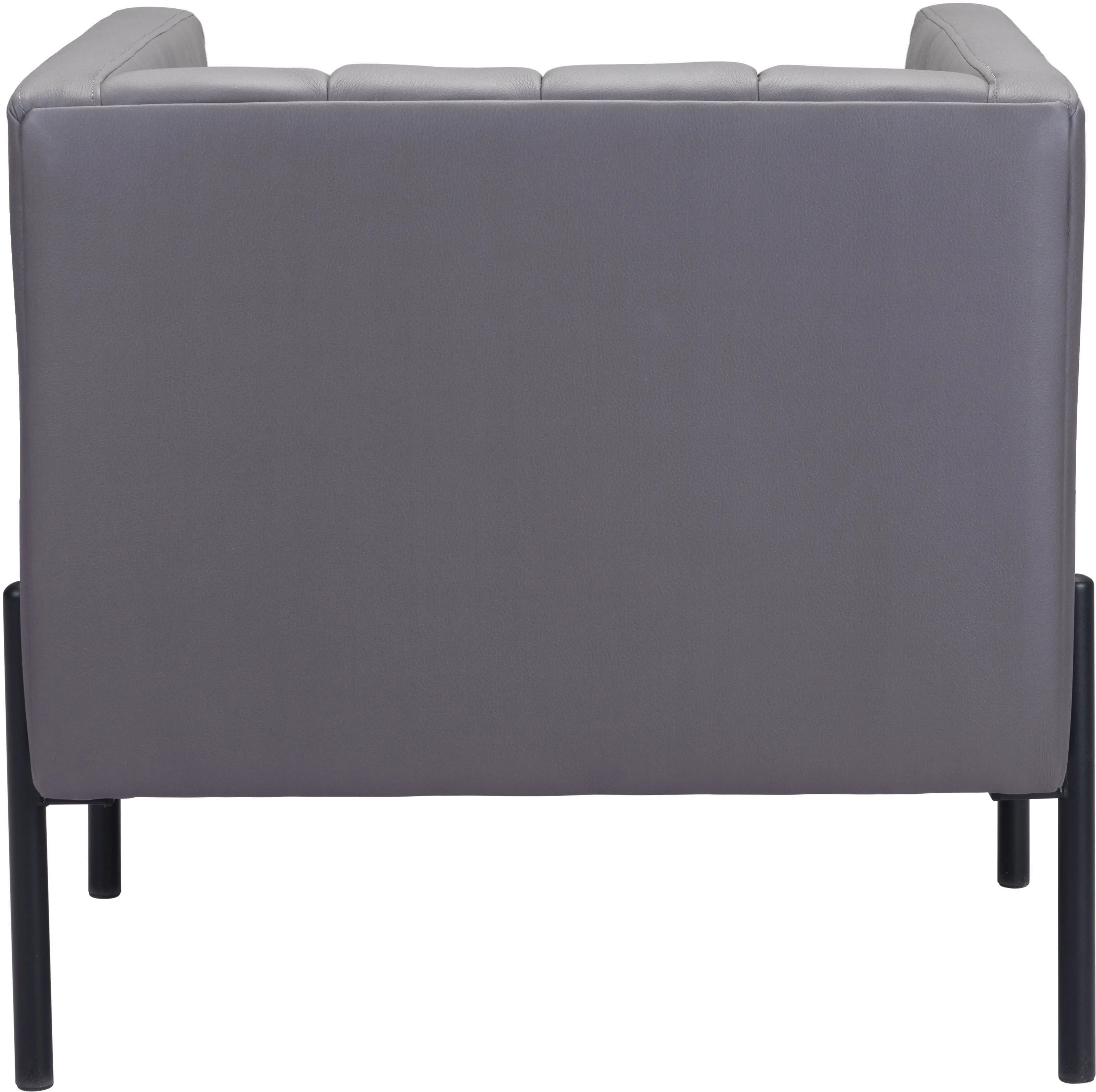 Mid Century Modern Gray Accent Chair - Jess-4