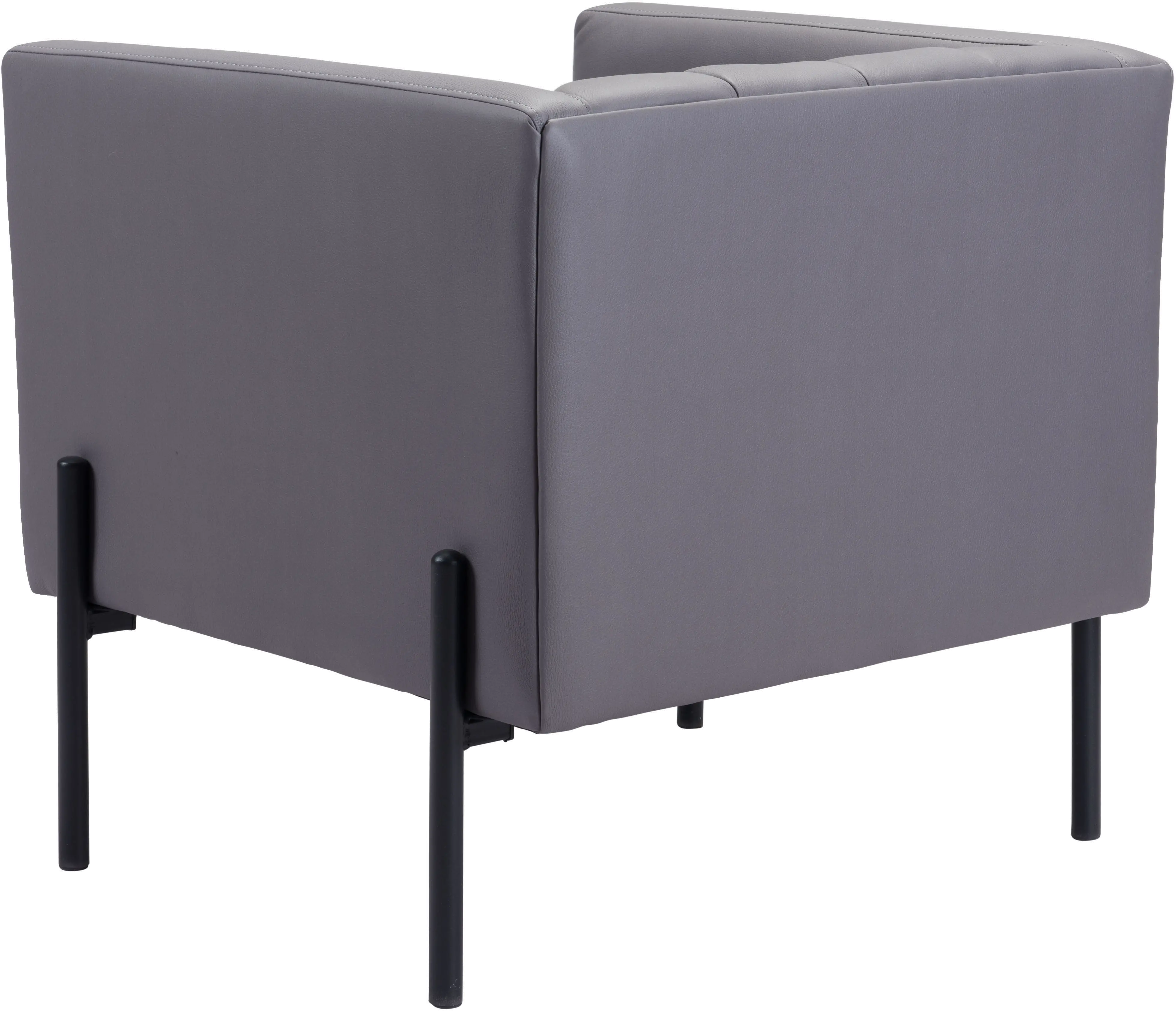 Mid Century Modern Gray Accent Chair - Jess-5
