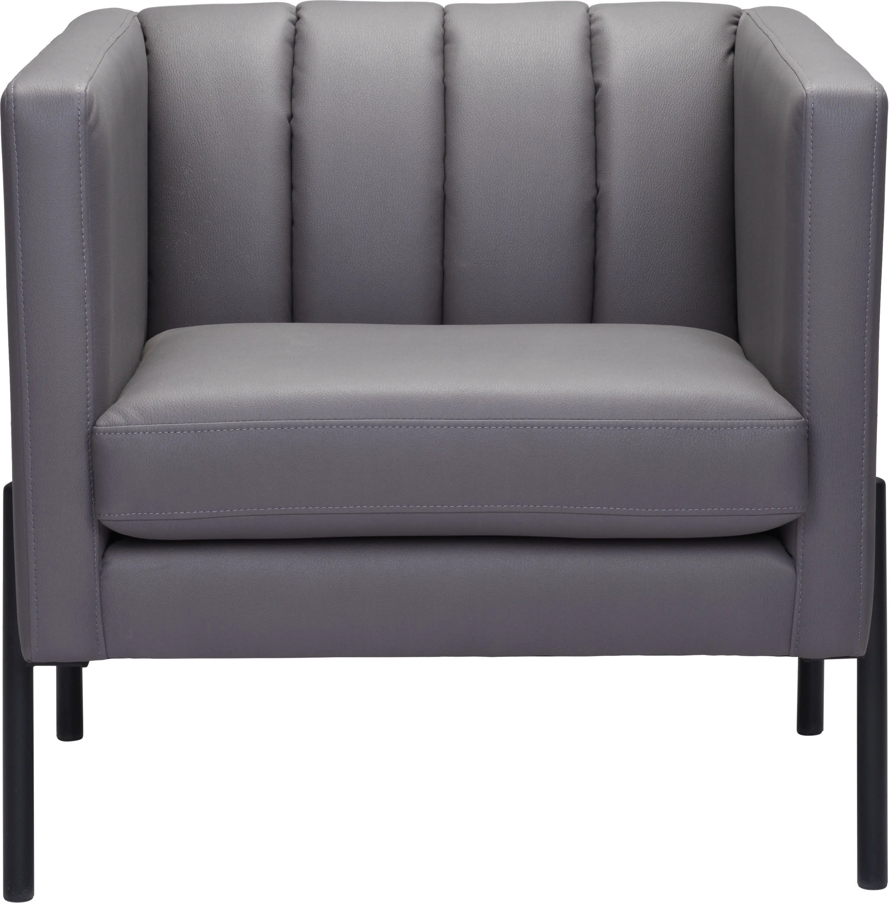 Mid Century Modern Gray Accent Chair - Jess-6