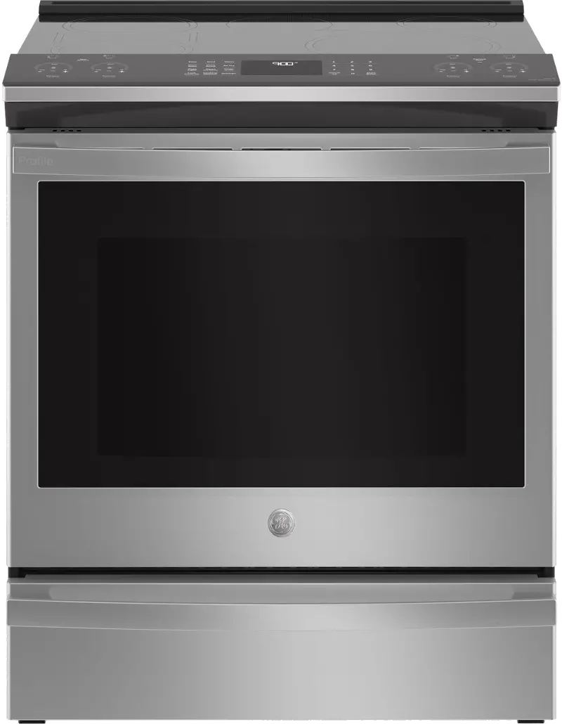GE Profile 5.3 cu ft Electric Induction Range - Stainless Steel