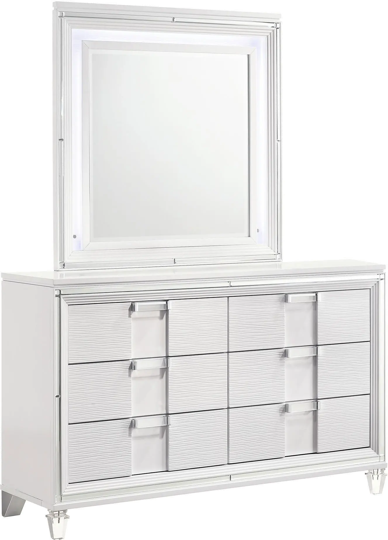 Posh White Youth Dresser-3