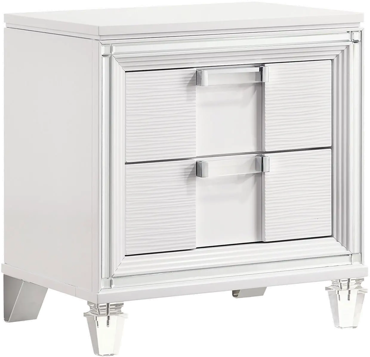 Posh White Youth Nightstand-2