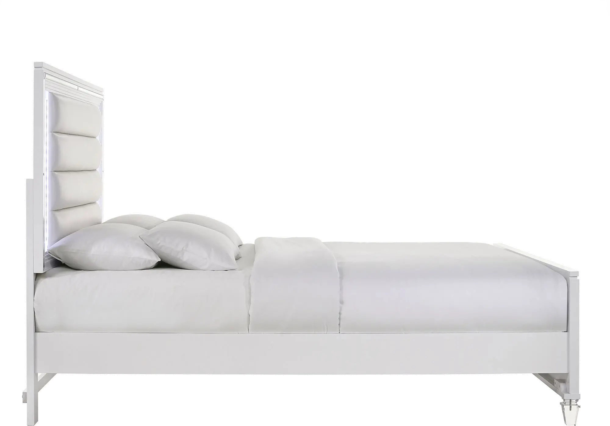 Posh White Twin Bed with Trundle-5