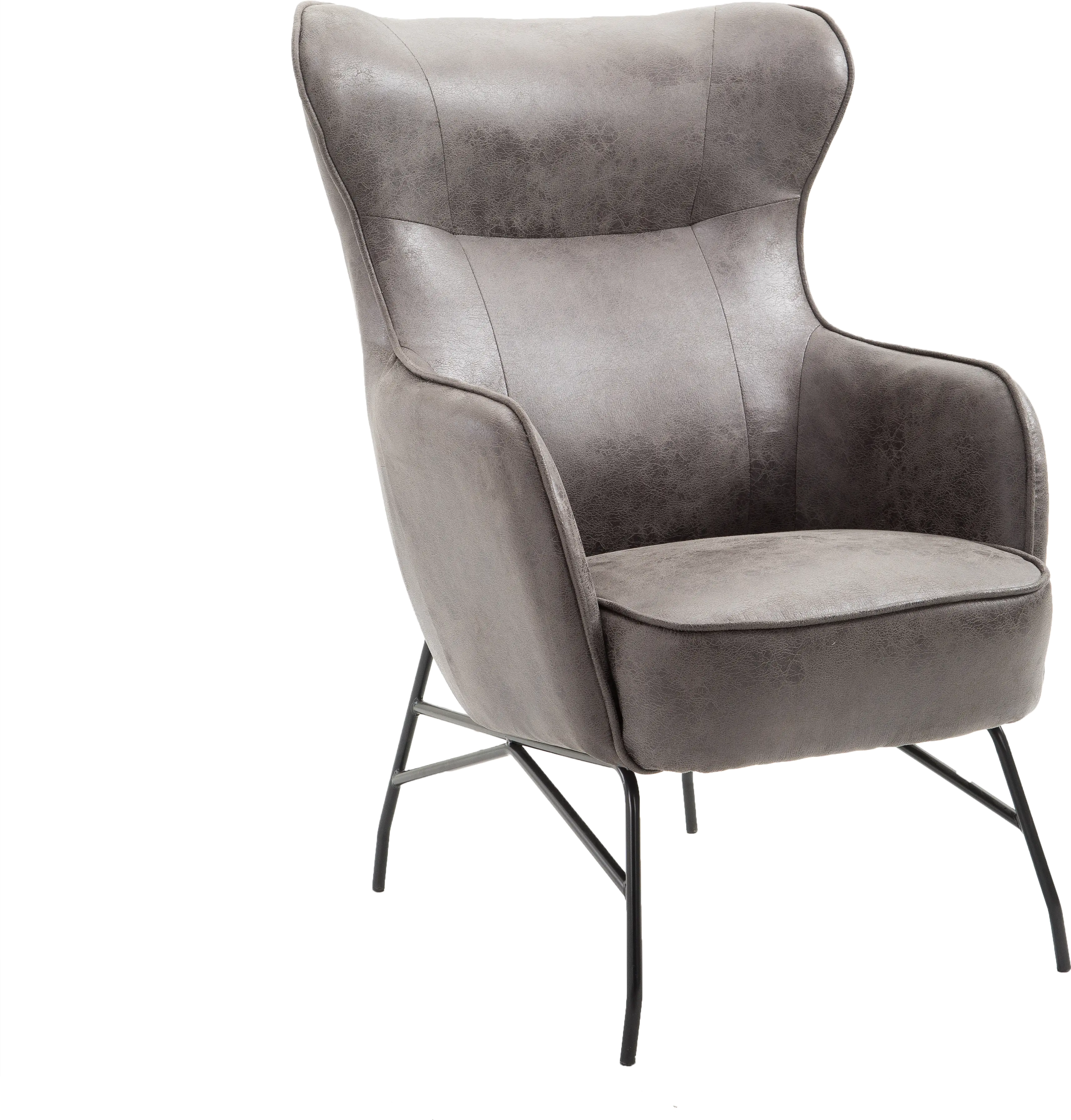 Franky Charcoal Gray Accent Chair-1