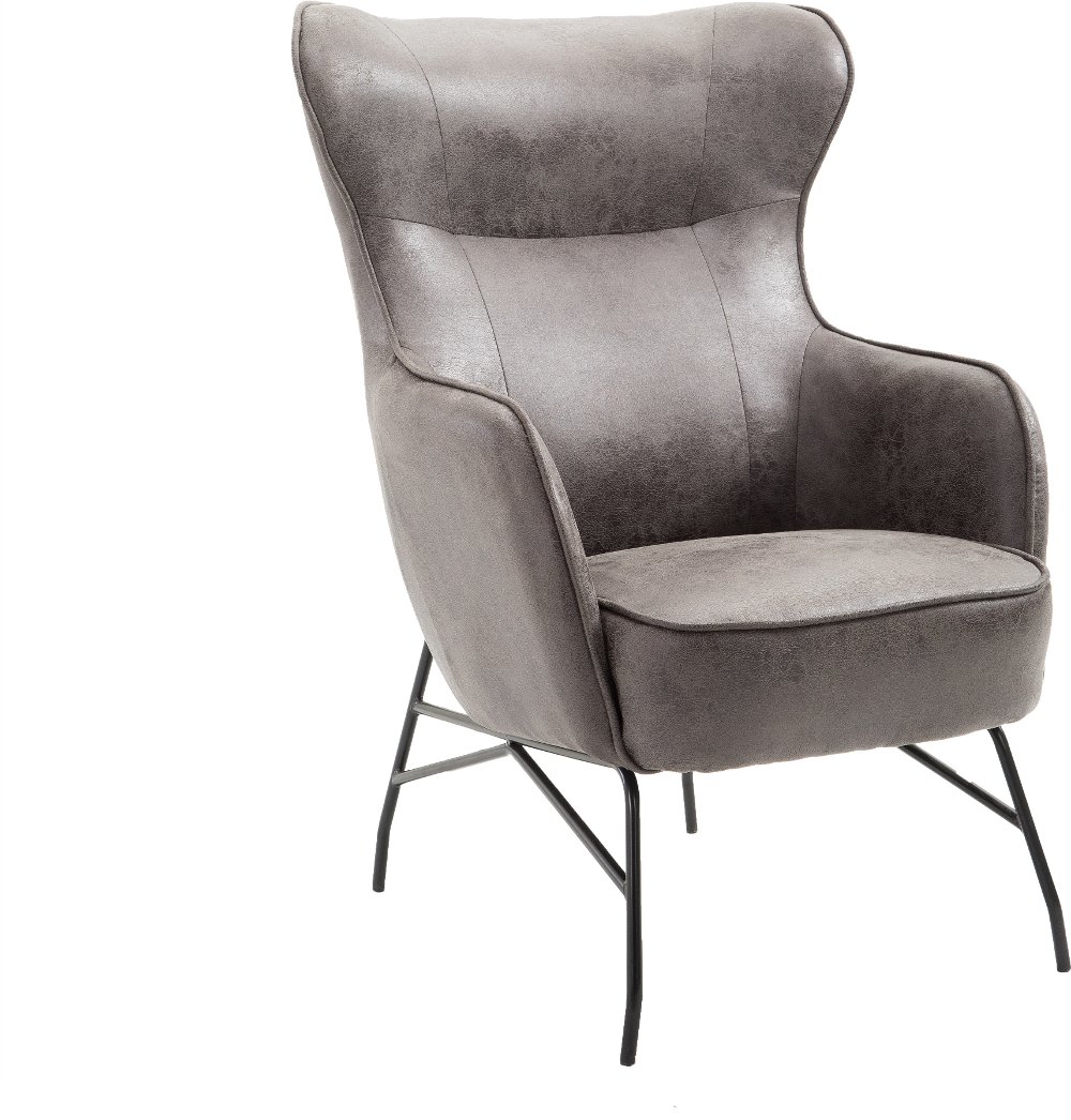Franky Charcoal Gray Accent Chair