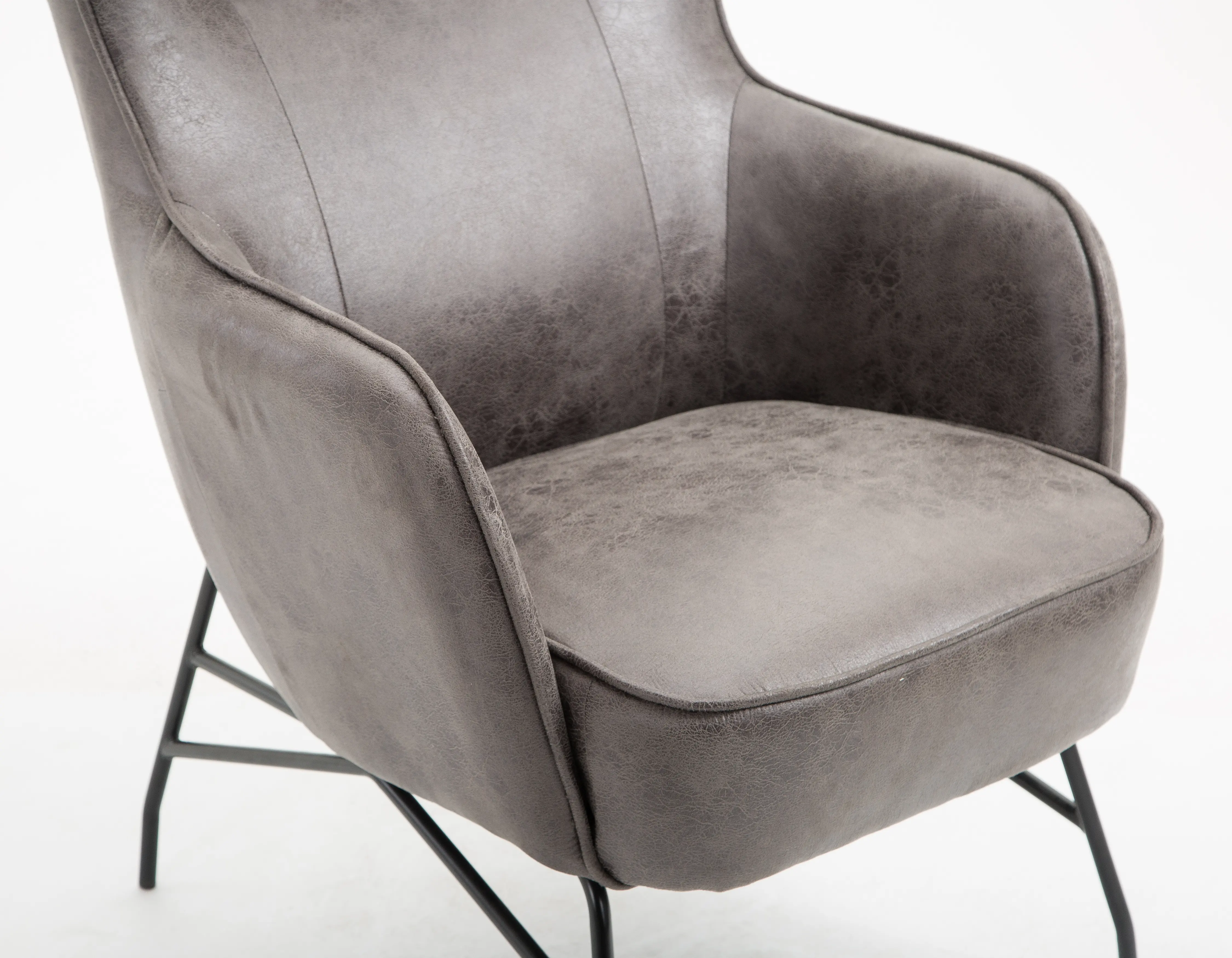 Franky Charcoal Gray Accent Chair-4