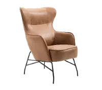 Franky Saddle Brown Accent Chair