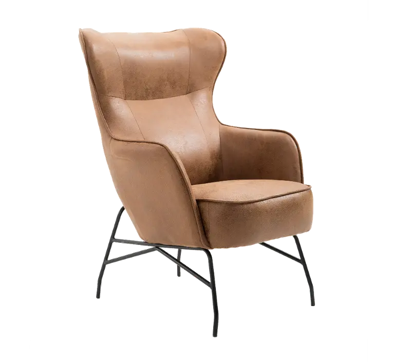 Franky Saddle Brown Accent Chair