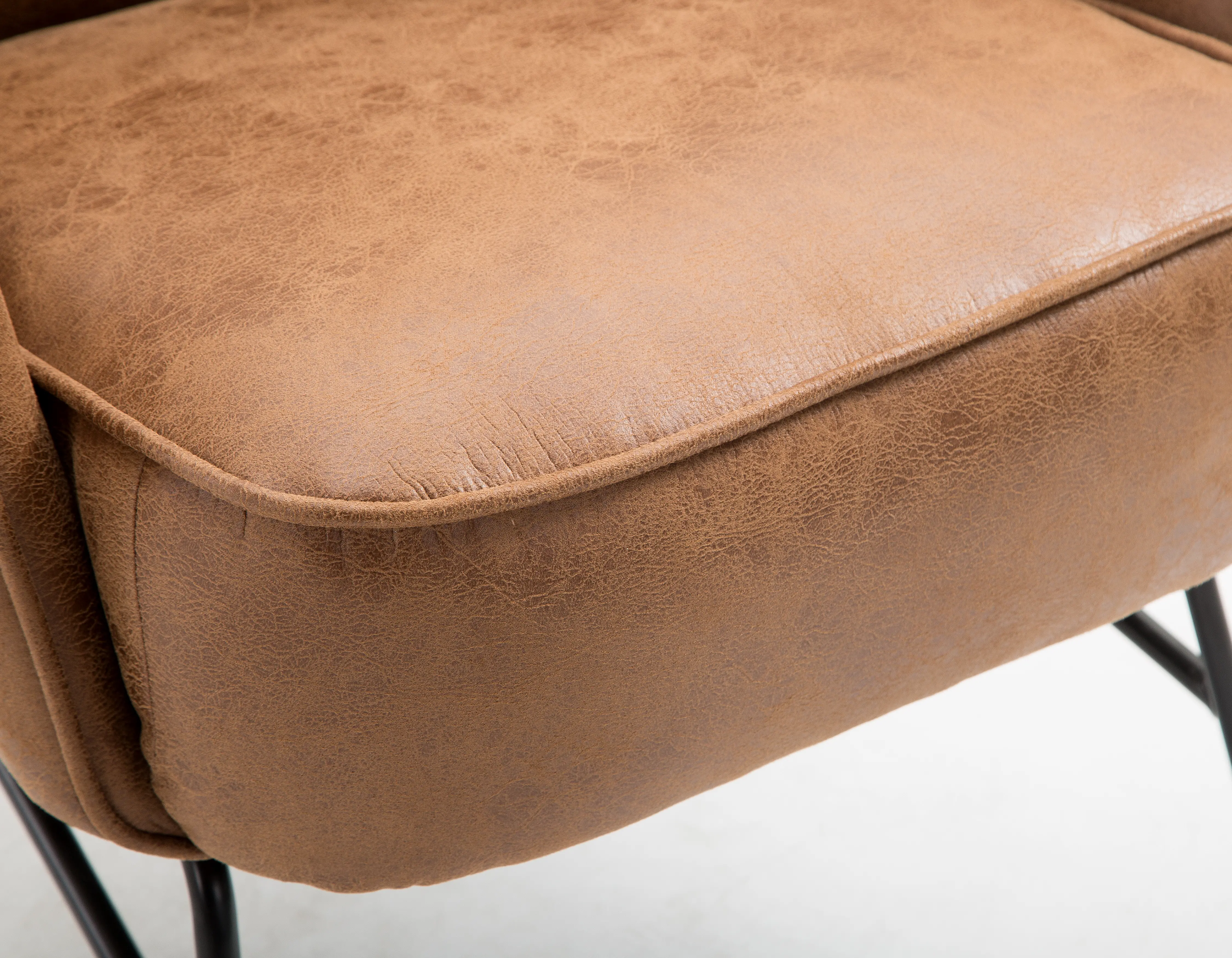 Franky Saddle Brown Accent Chair-4