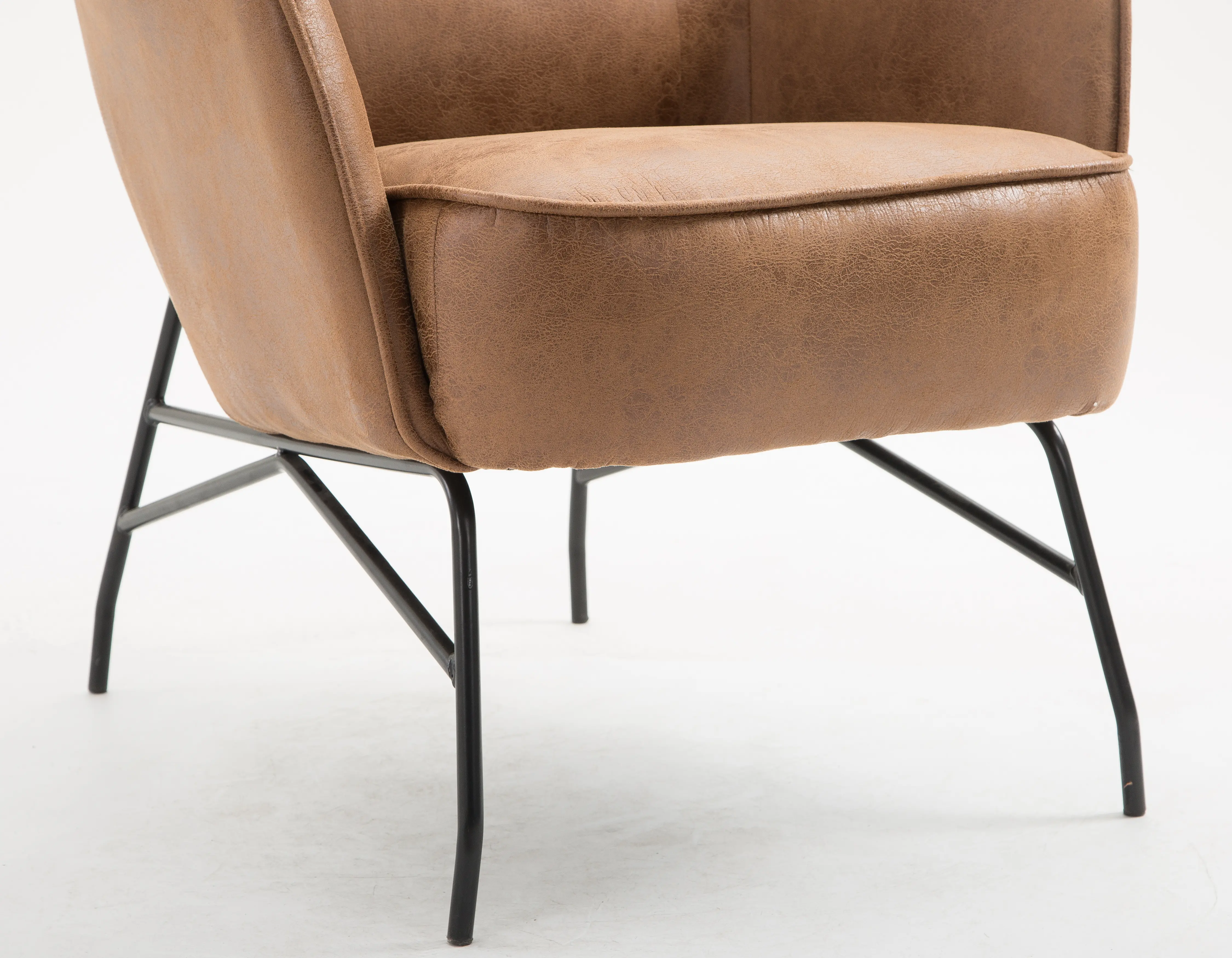 Franky Saddle Brown Accent Chair-5