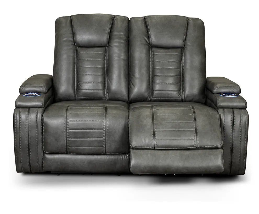 Megan Tinsmith Gray Power Reclining Loveseat-4