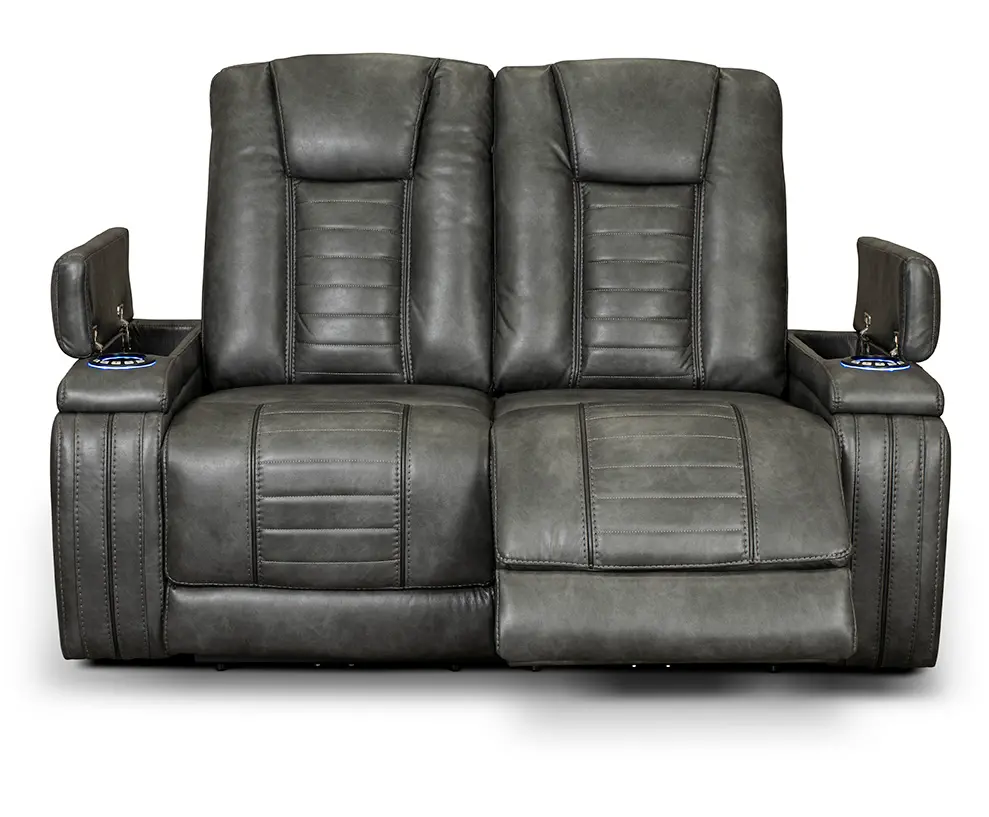 Megan Tinsmith Gray Power Reclining Loveseat-5