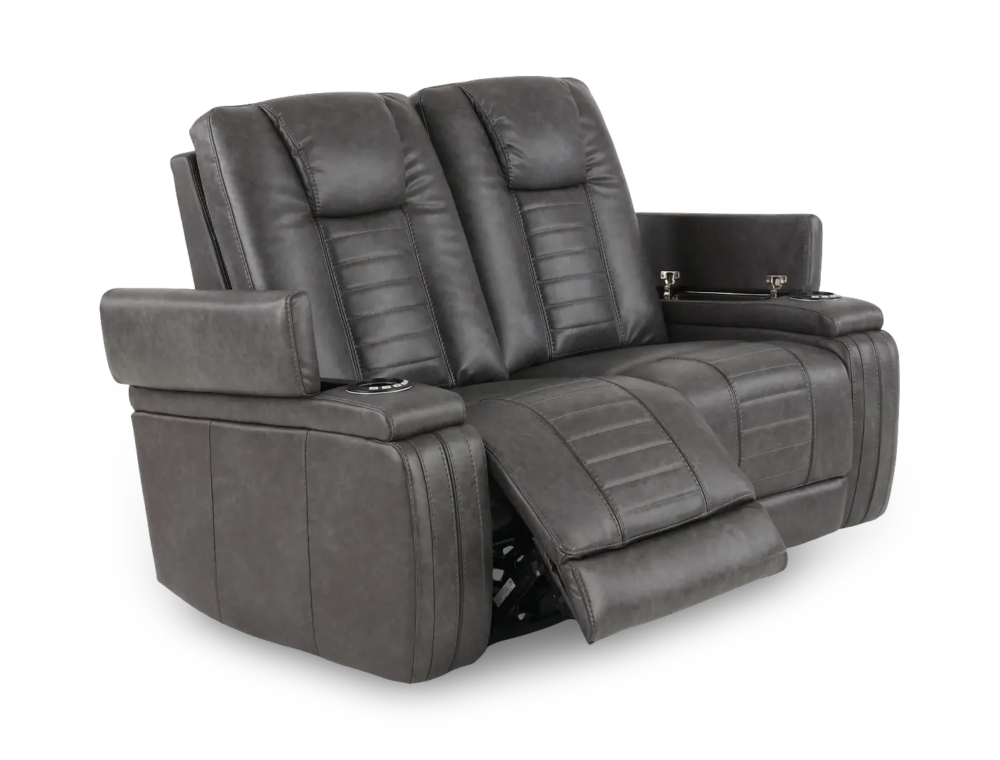 Megan Tinsmith Gray Power Reclining Loveseat-7