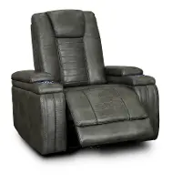 Tinsmith Gray Modern Power Recliner - Megan