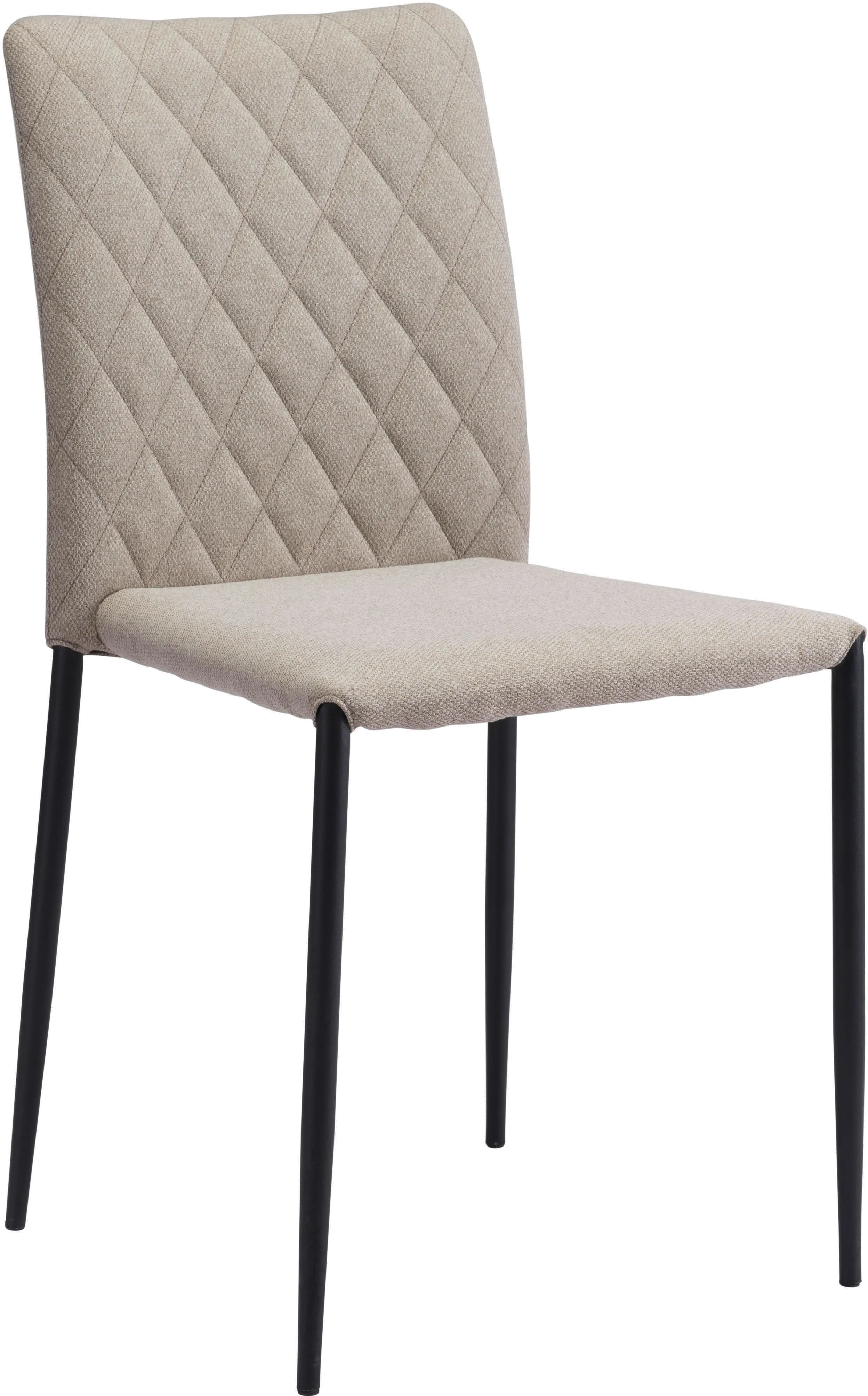 Harve Beige Upholstered Dining Room Chair (Set of 2)-1