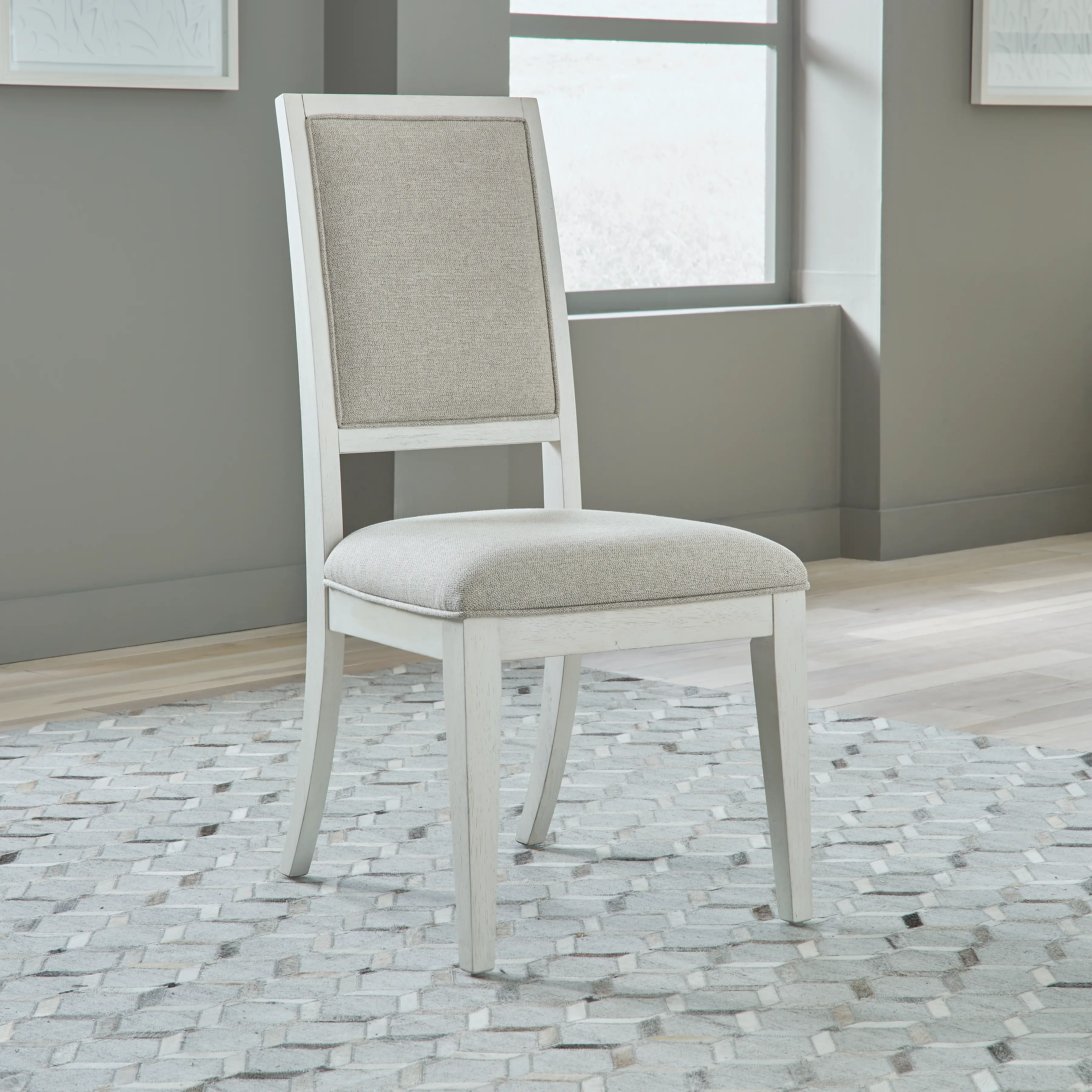 946-C6501S Mirage White Dining Room Chair-1