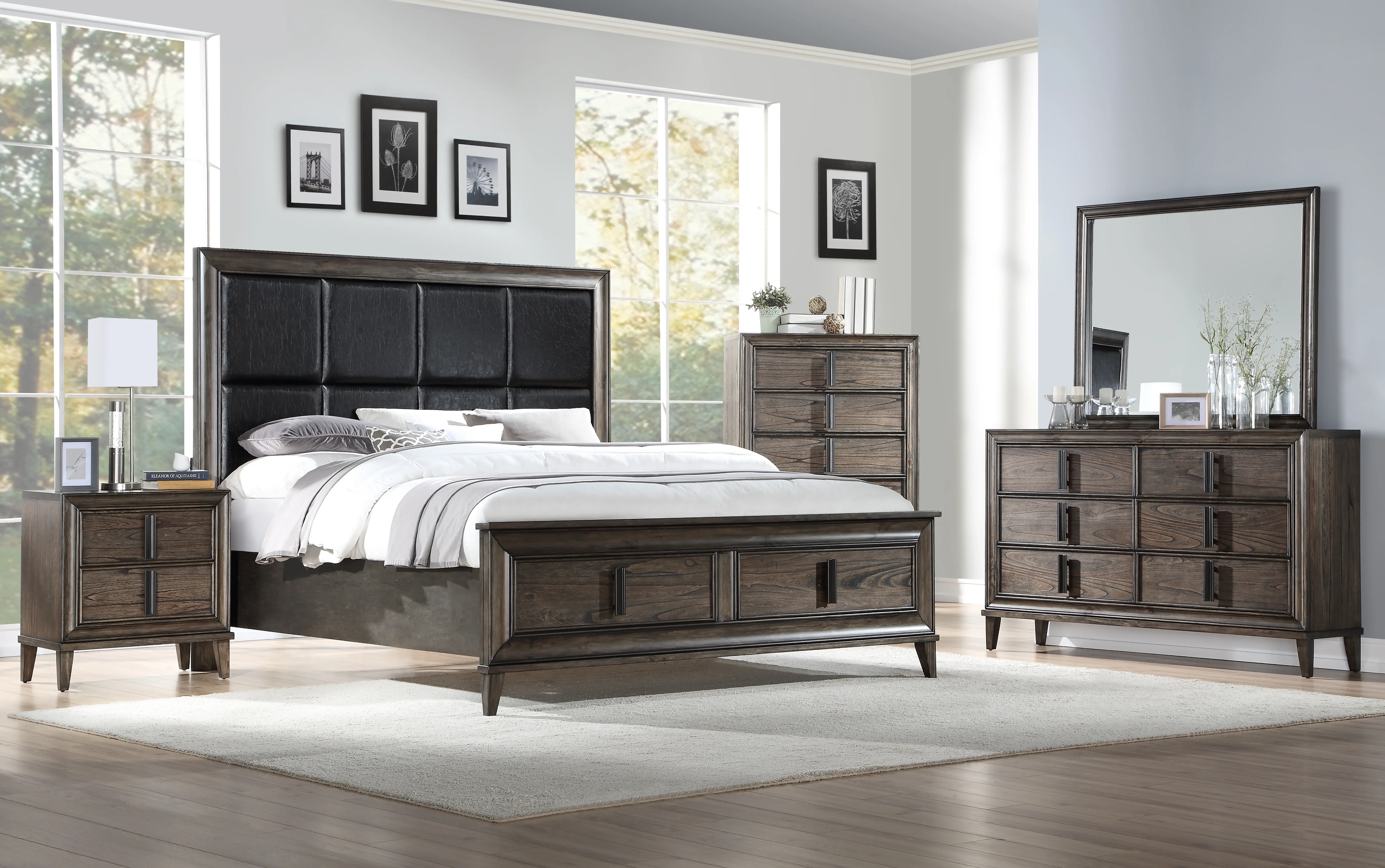 Stormont Brown 4 Piece Queen Bedroom Set-1