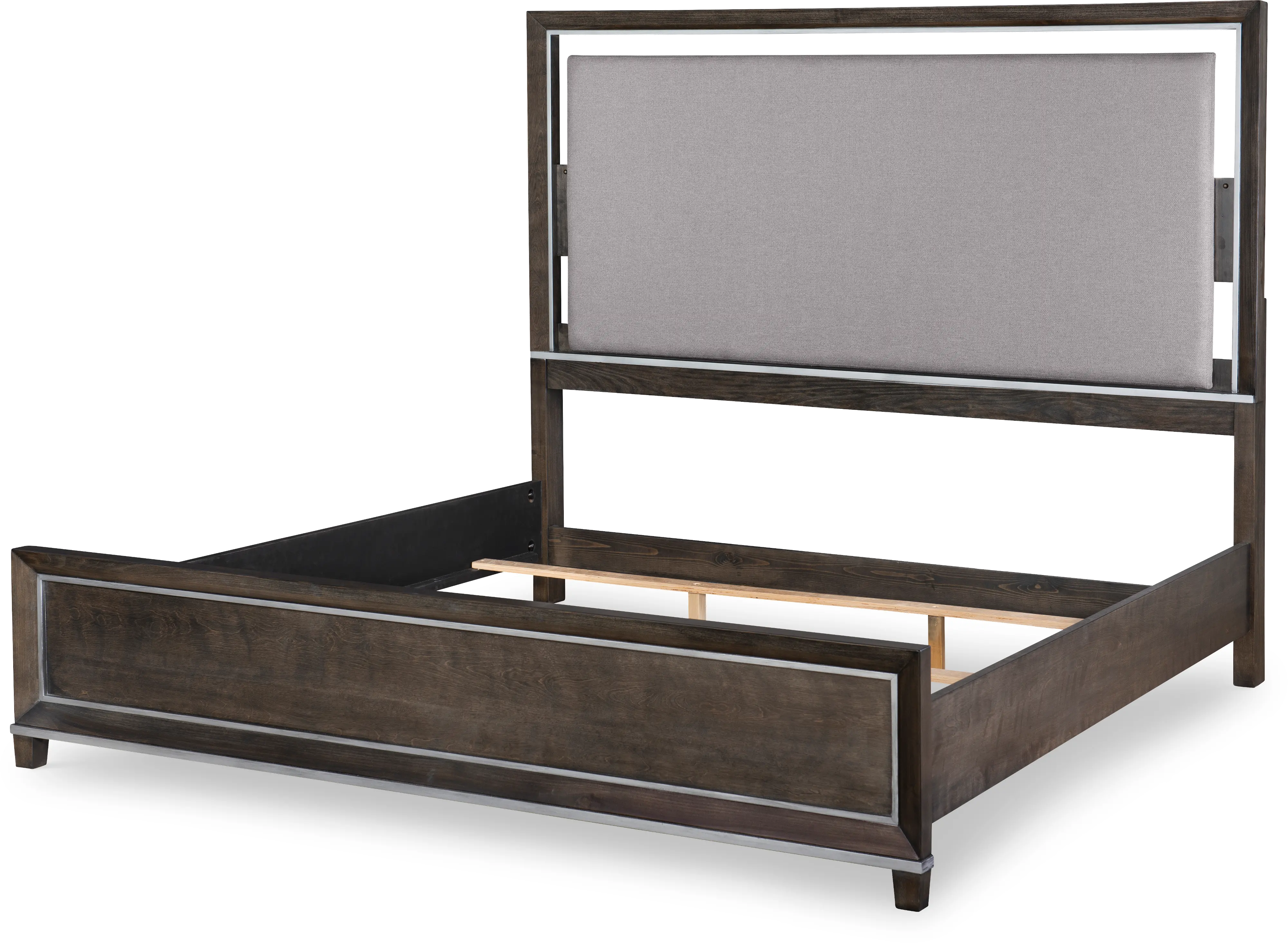 Counter Point Smoke Gray King Bed-6