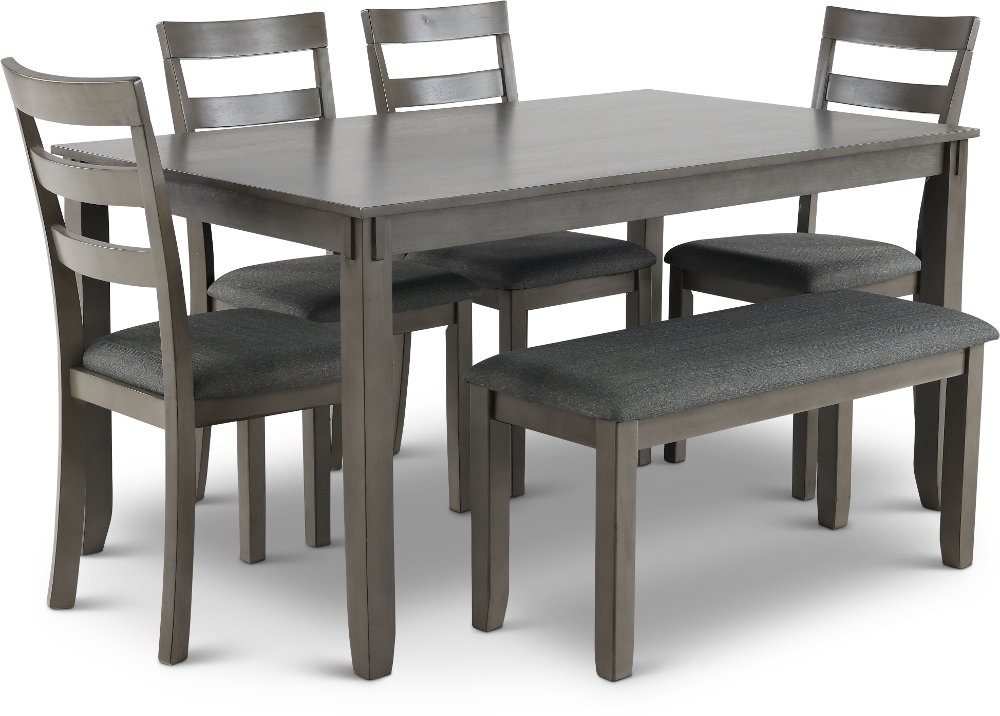 Bridson Gray 6 Piece Dining Room Set