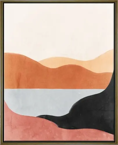 Silent Moment Canvas Wall Art in Floater Frame-1
