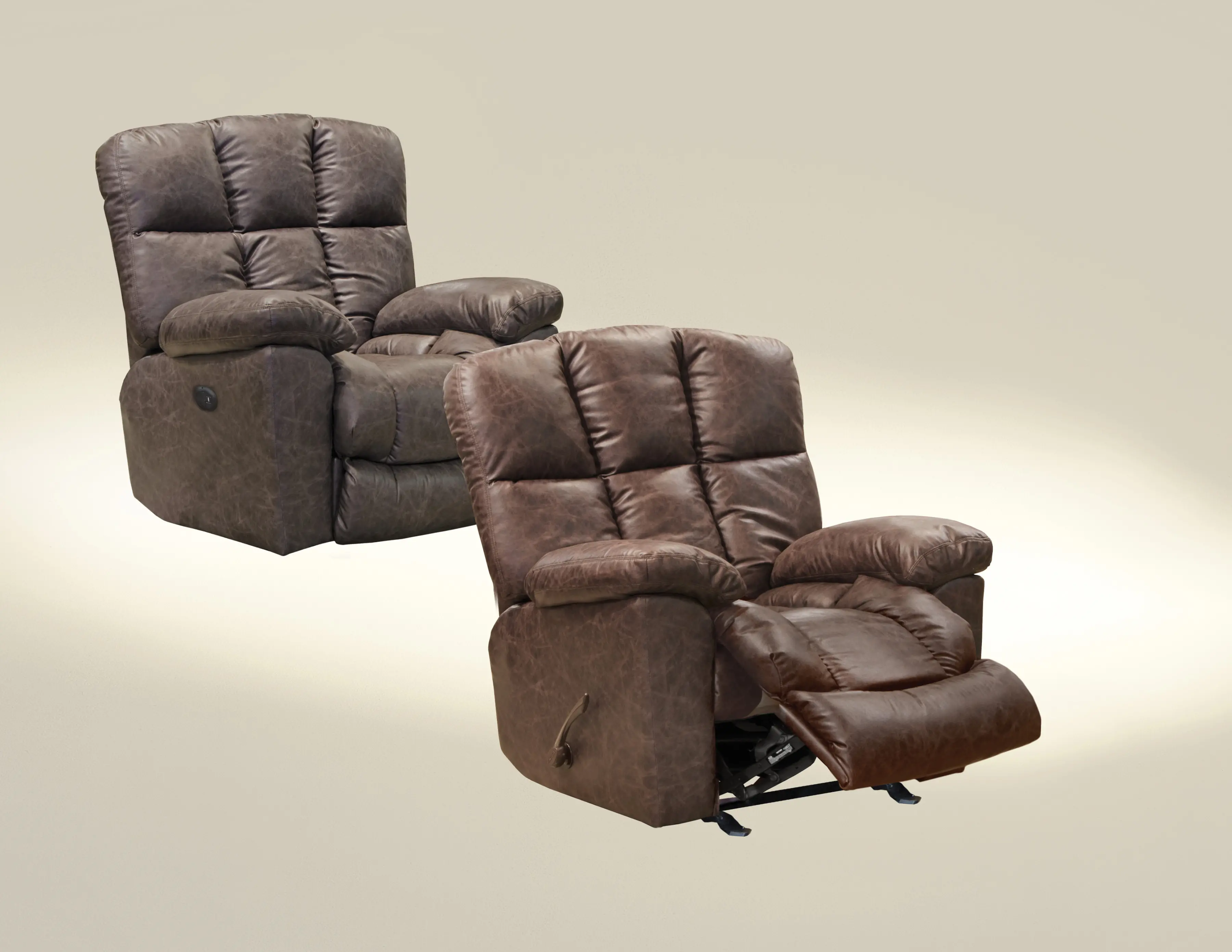 64784-2/1307/38 Mayfield Graphite Brown Power Rocker Recliner-2