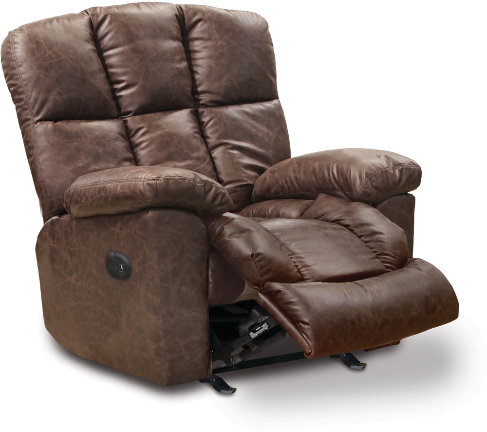 Mayfield Saddle Brown Power Rocker Recliner