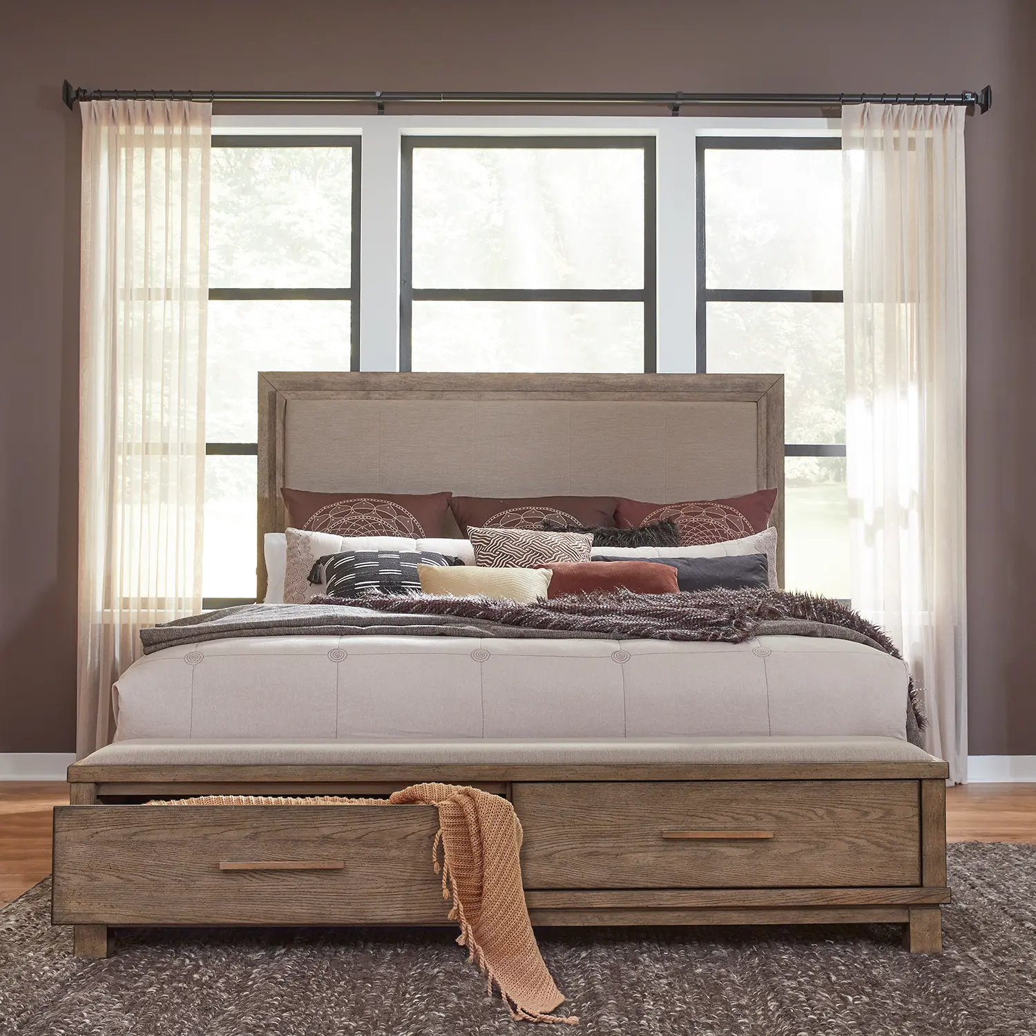 876/UPH.BED5/0 Canyon Road Queen Storage Bed-1